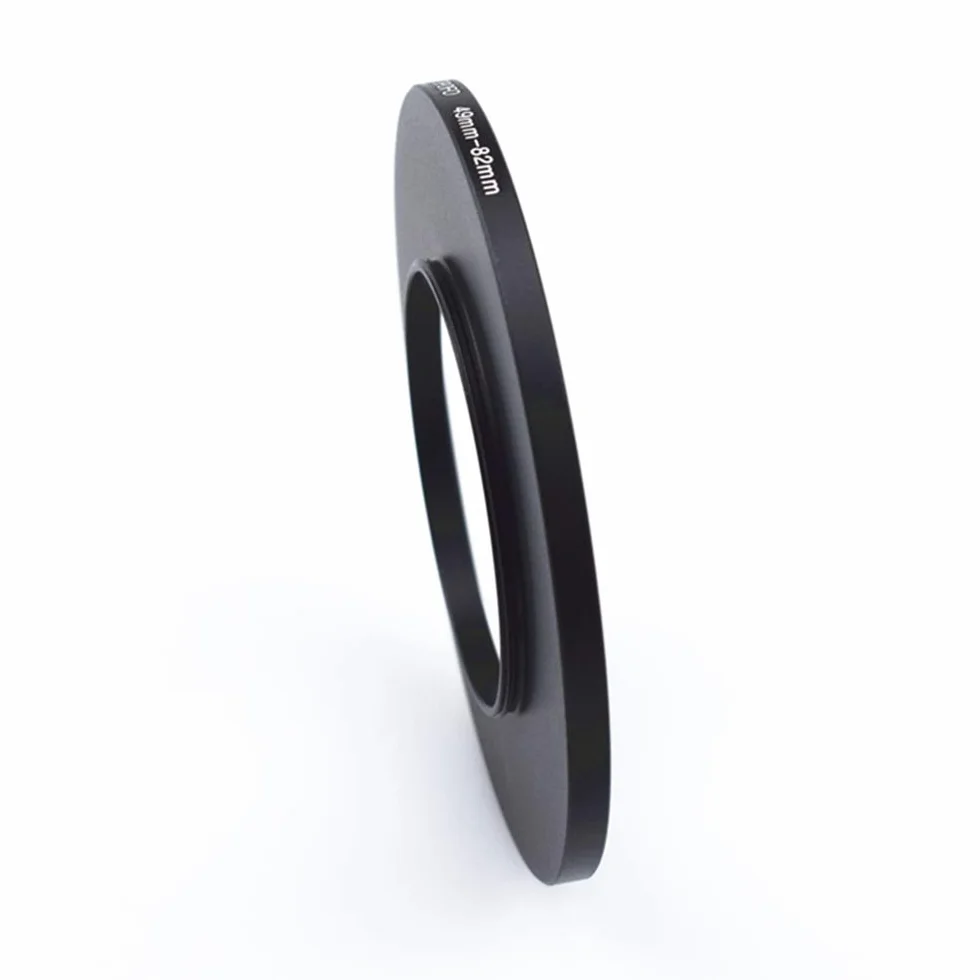 Bague de Filtre en métal de 49 à 82mm, Adaptateur de Filtre Step Up de 49 à 82mm - Bague d'adaptation pour Objectif d'appareil Photo avec Filetage de Filtre de 49 à Bague de Filtre de 82mm.