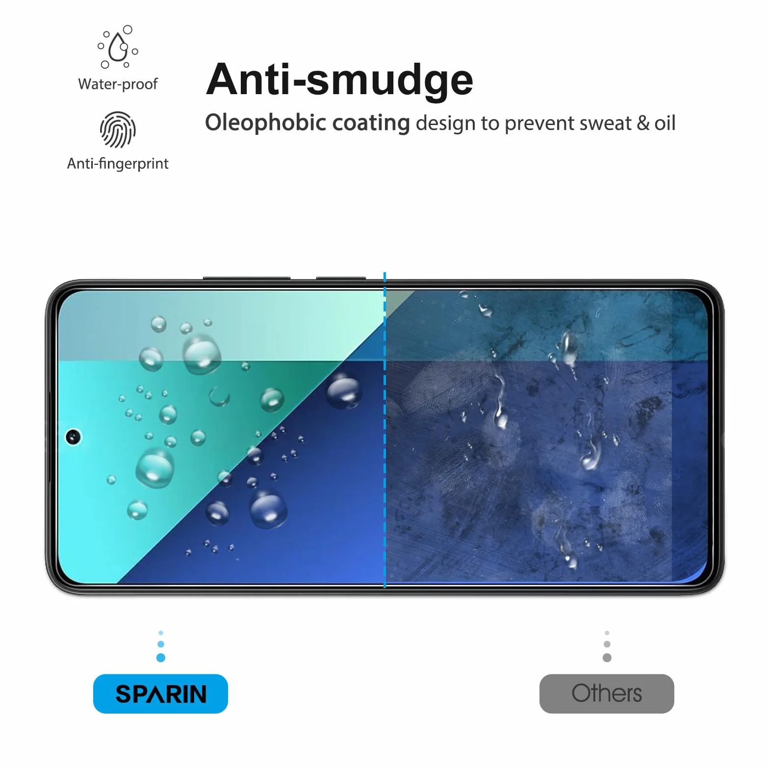 SPARIN Verre Trempé Pour Xiaomi Redmi Note 13 et Note 13 Pro 4G/5G (PAS Pro+) 6,67 Pouces, 3 Pièces Protection écran sans Bulles, 2.5D Vitre Protecteur, HD