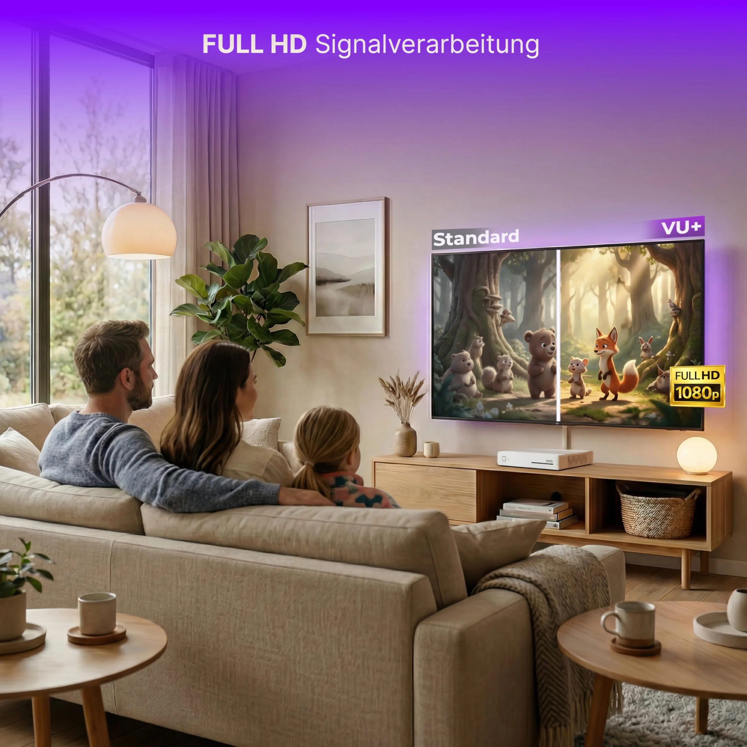 VU + ZERO WE 1x DVB-S2 Linux Récepteur Full HD 1080p - Blanc