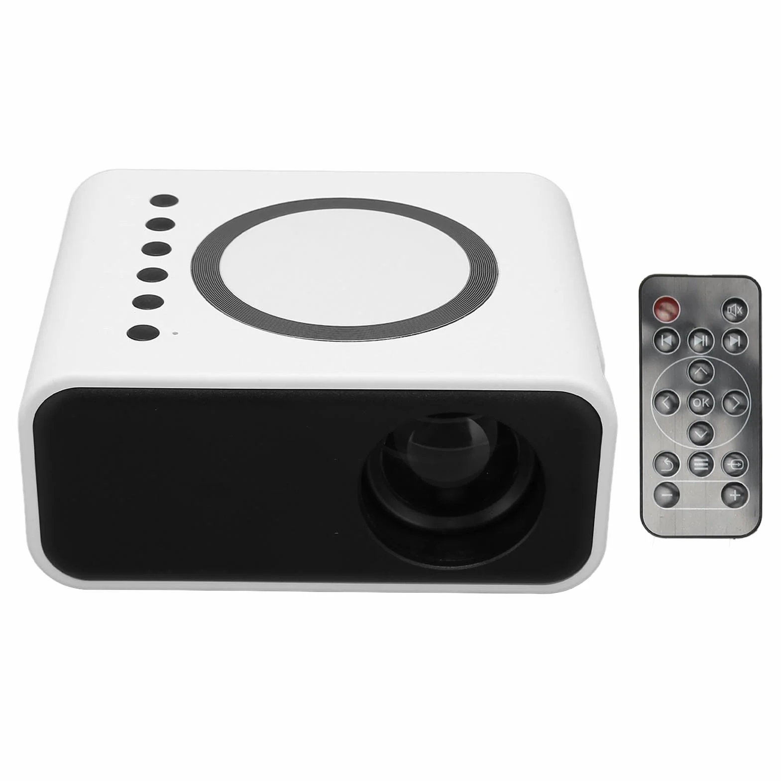 banapoy Mini Projecteur LED Full HD 1080P Portable WiFi Vidéoprojecteur pour téléphone et Ordinateur Blanc