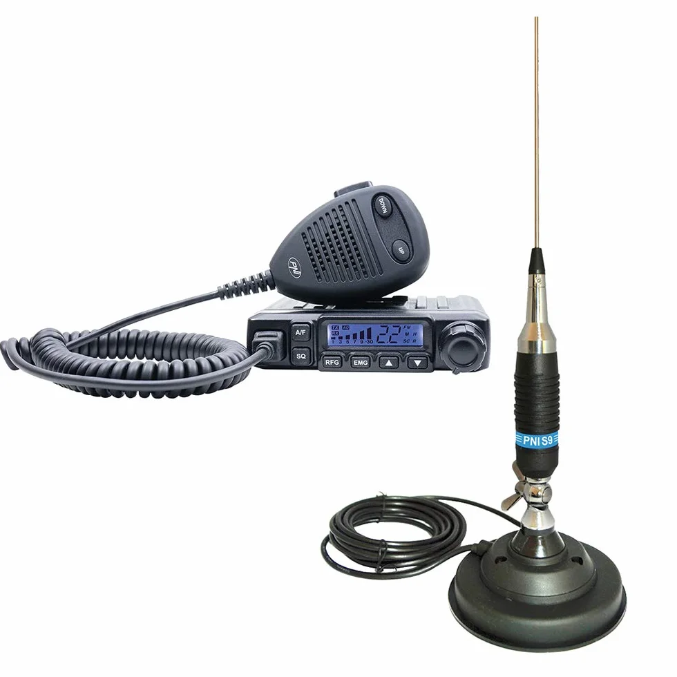 Antenne sans Fil CB PNI Escort HP 6500 ASQ + Pack CB PNI S9 avec Aimant
