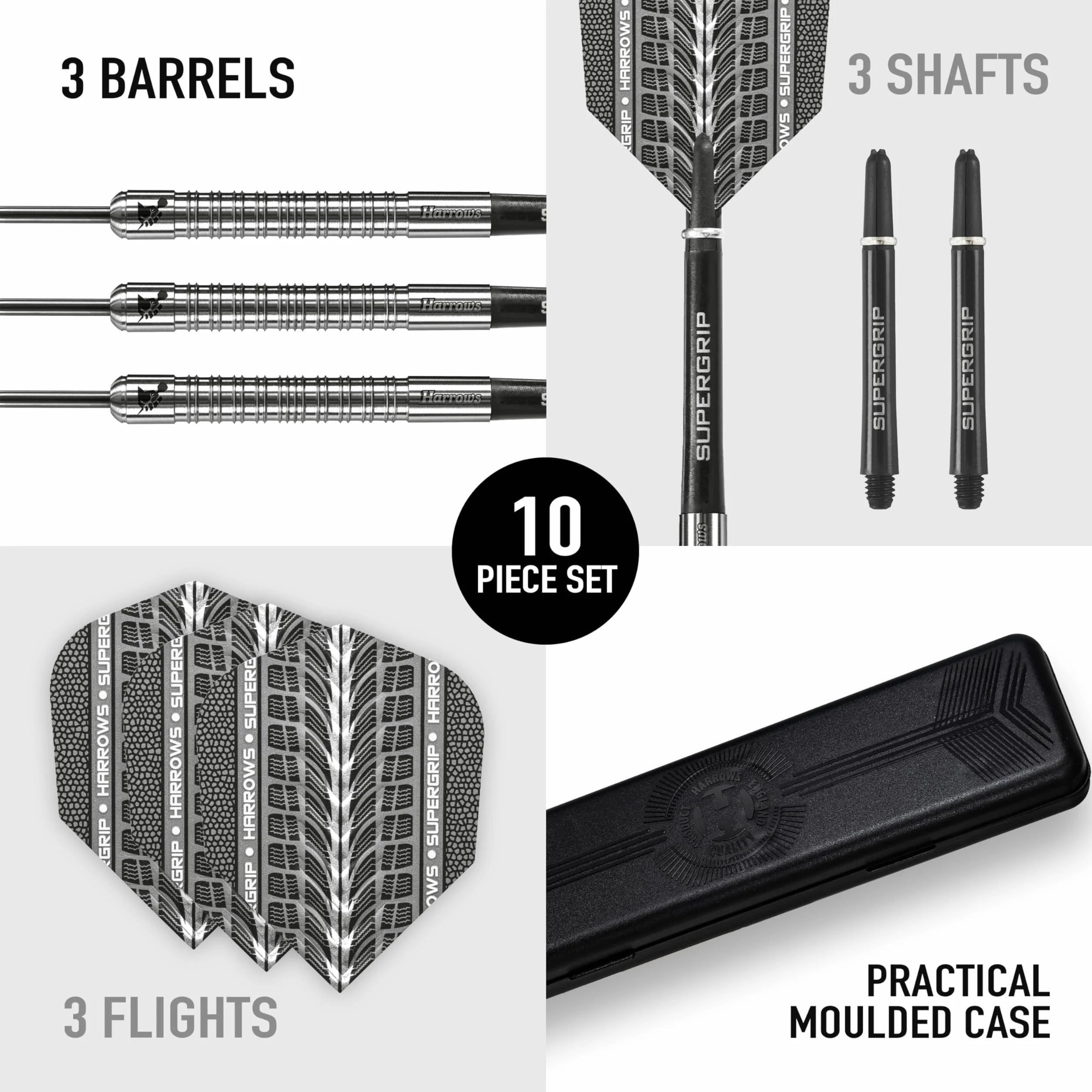 HARROWS Fléchettes SUPERGRIP 90% TUNG 16 G