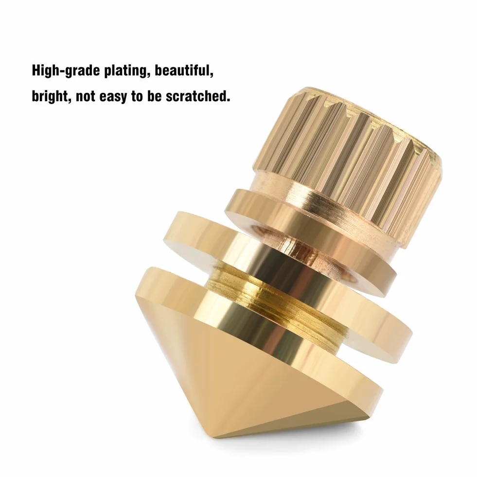 VBESTLIFE 8 pièces en Laiton Pointes de Haut-Parleur, Pointes de Boxe de Choc pour l'amplificateur de Haut-Parleur d'équipement HiFi