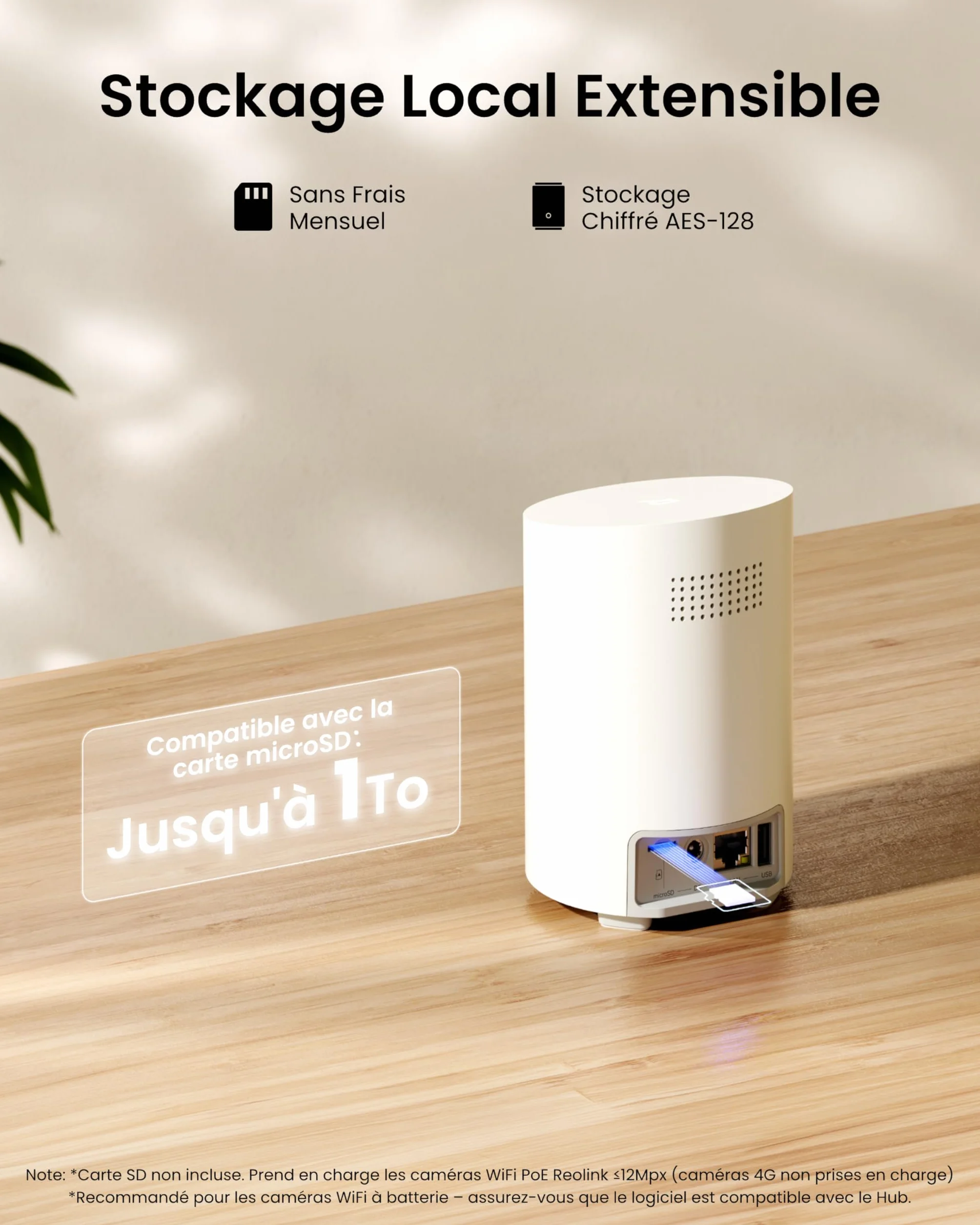 Reolink Kit 2 Caméras WiFi Magnétiques MagiCam+Home Hub Mini, Autonomie 9 Mois, Wi-FI 2,4/5 GHz, Détection de Personnes par IA, 1080P Vision Nocturne, IP67, Stockage Local 1 to, sans Abonnement