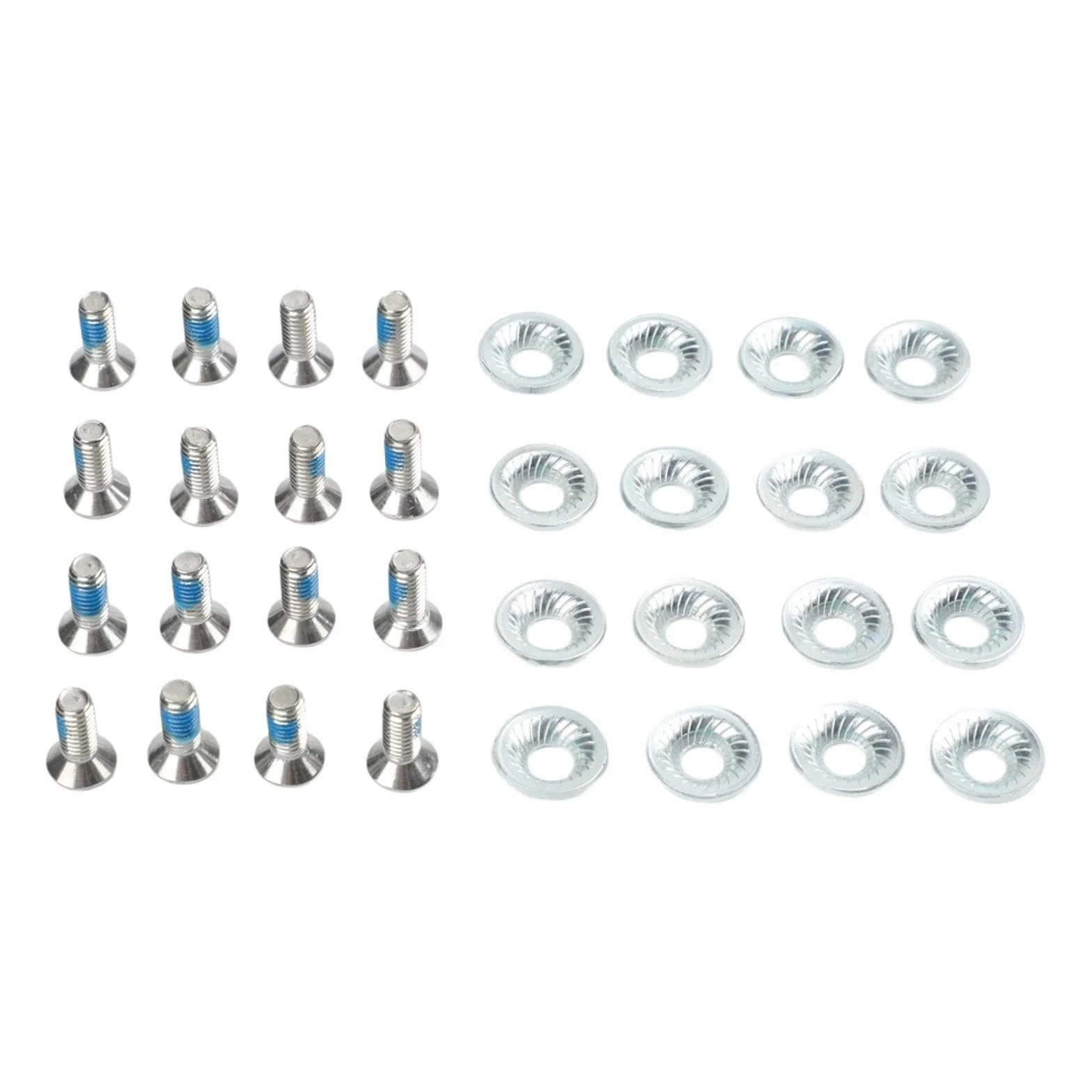 Lot de 16 vis de fixation pour planche à neige M6 x 16 mm, métal, ski et snowboard