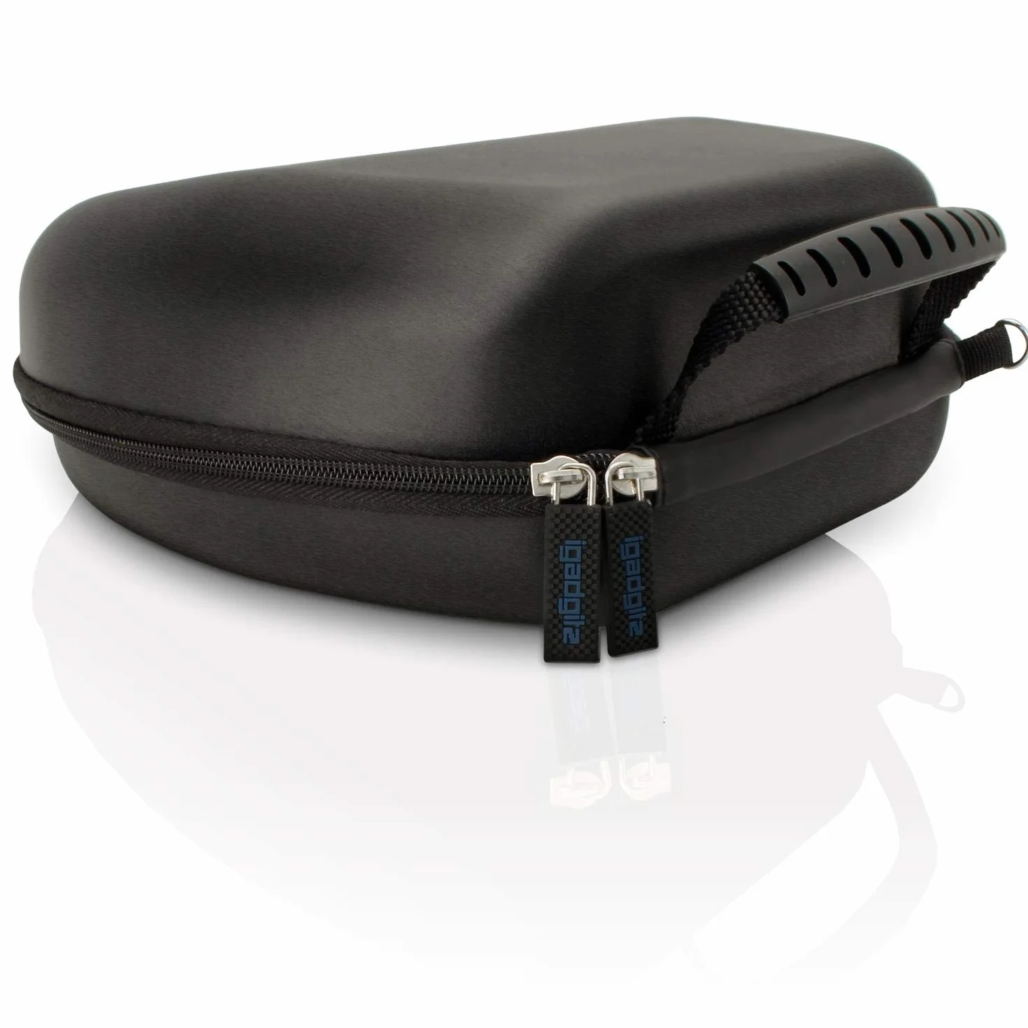 iGadgitz U3804 EVA Etui Housse Rigide de Rangement Casque Headphones 21.5 x 20.5cm Noir