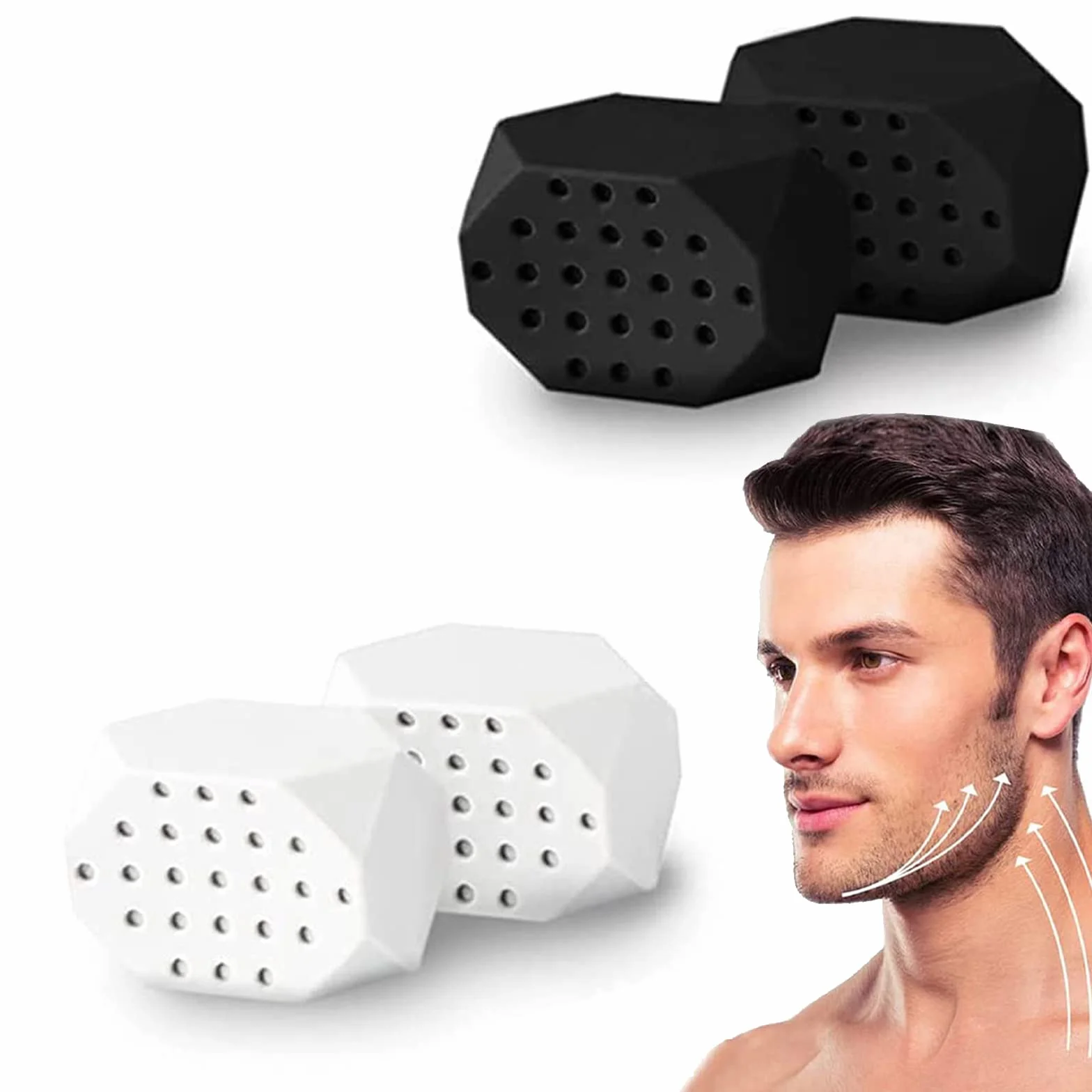Jawline Exercice de Mâchoire, Dispositif de Renforcement du Cou Muscler Machoire Outil pour Hommes Femmes