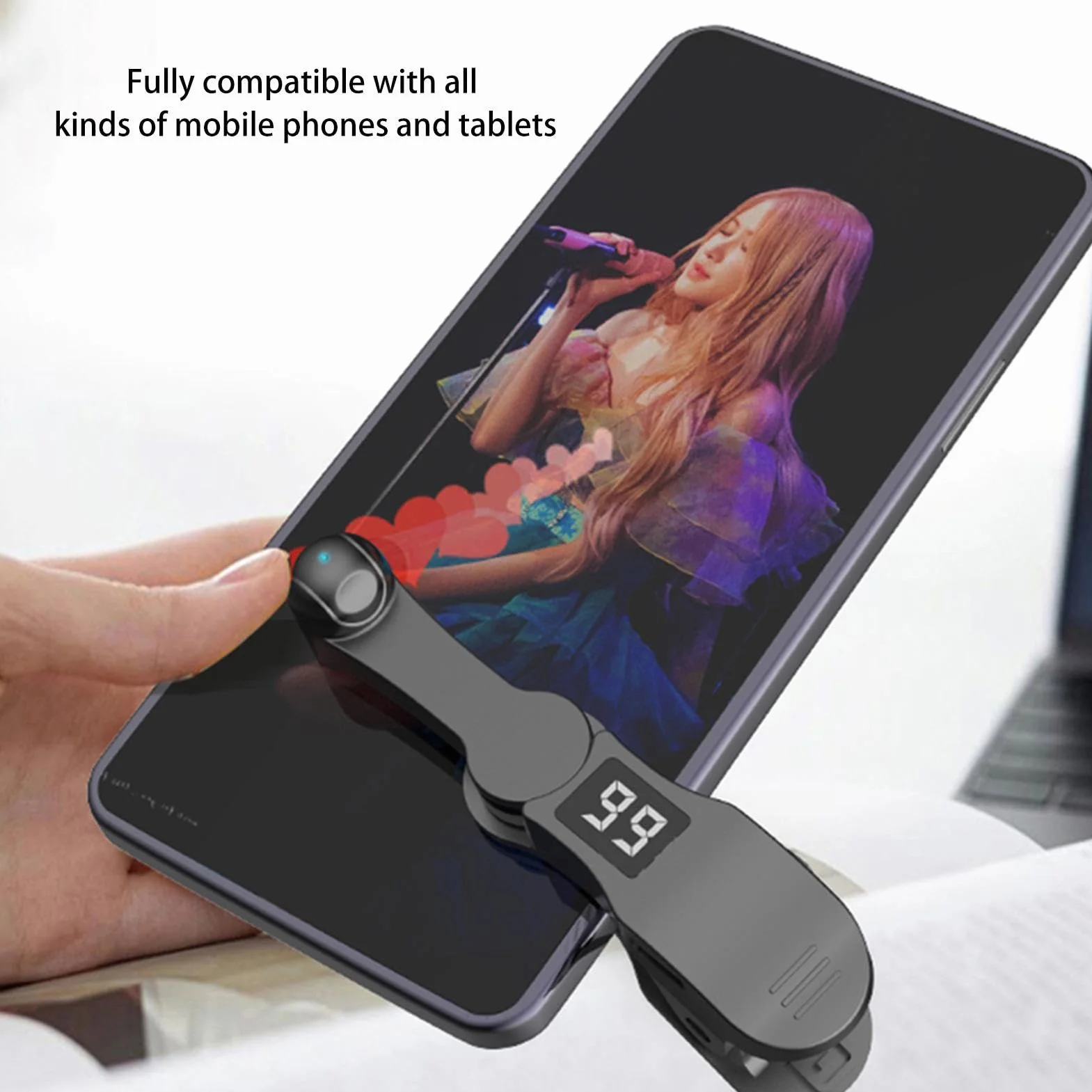 Cliqueur Automatique pour Smartphone - Appareil Automatique De Taps Rapides pour Doigts,Gadget À Continu pour Likes en Direct Vidéo Et Tâches Et Achats sur Smartphone
