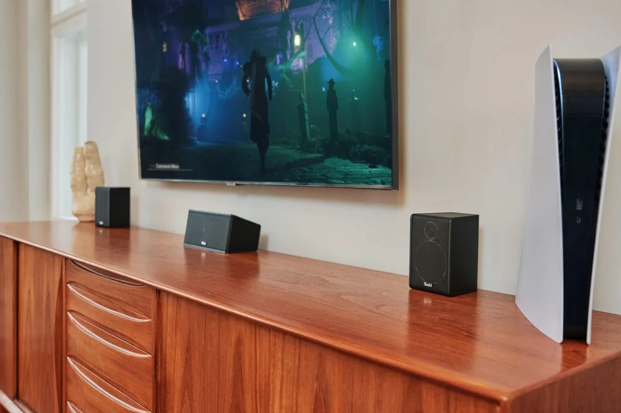 Teufel CONSONO 25 Système Home Cinéma Surround 5.1 avec Bluetooth, Dolby Audio, HDMI ARC CEC