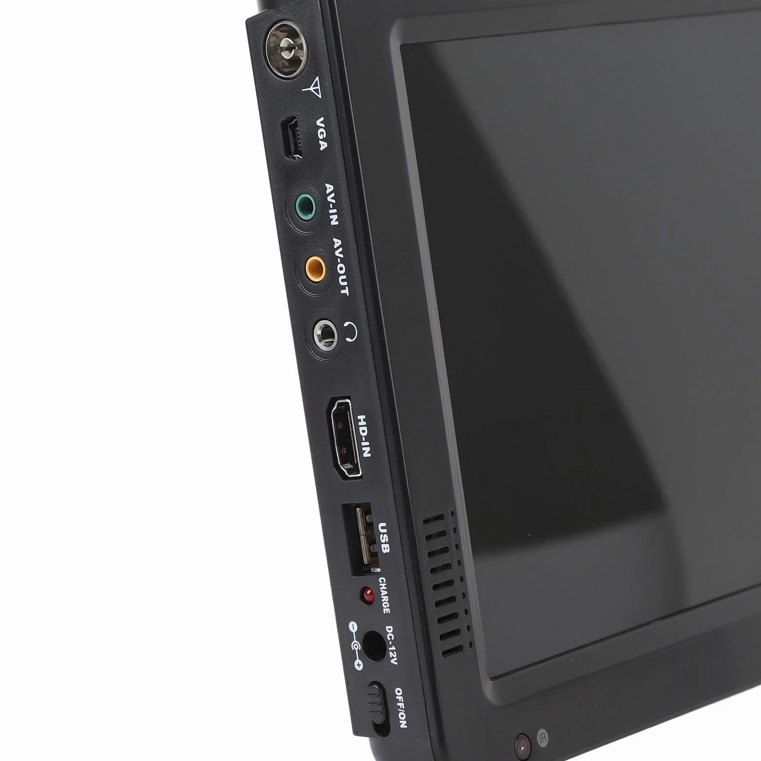 TV Numérique Portable de 10 Pouces, Petit Téléviseur avec Affichage LED HD, Tuner ATV/Numérique, Batterie 4000mAh et Prise en Charge de la Carte USB/SD pour Une Utilisation