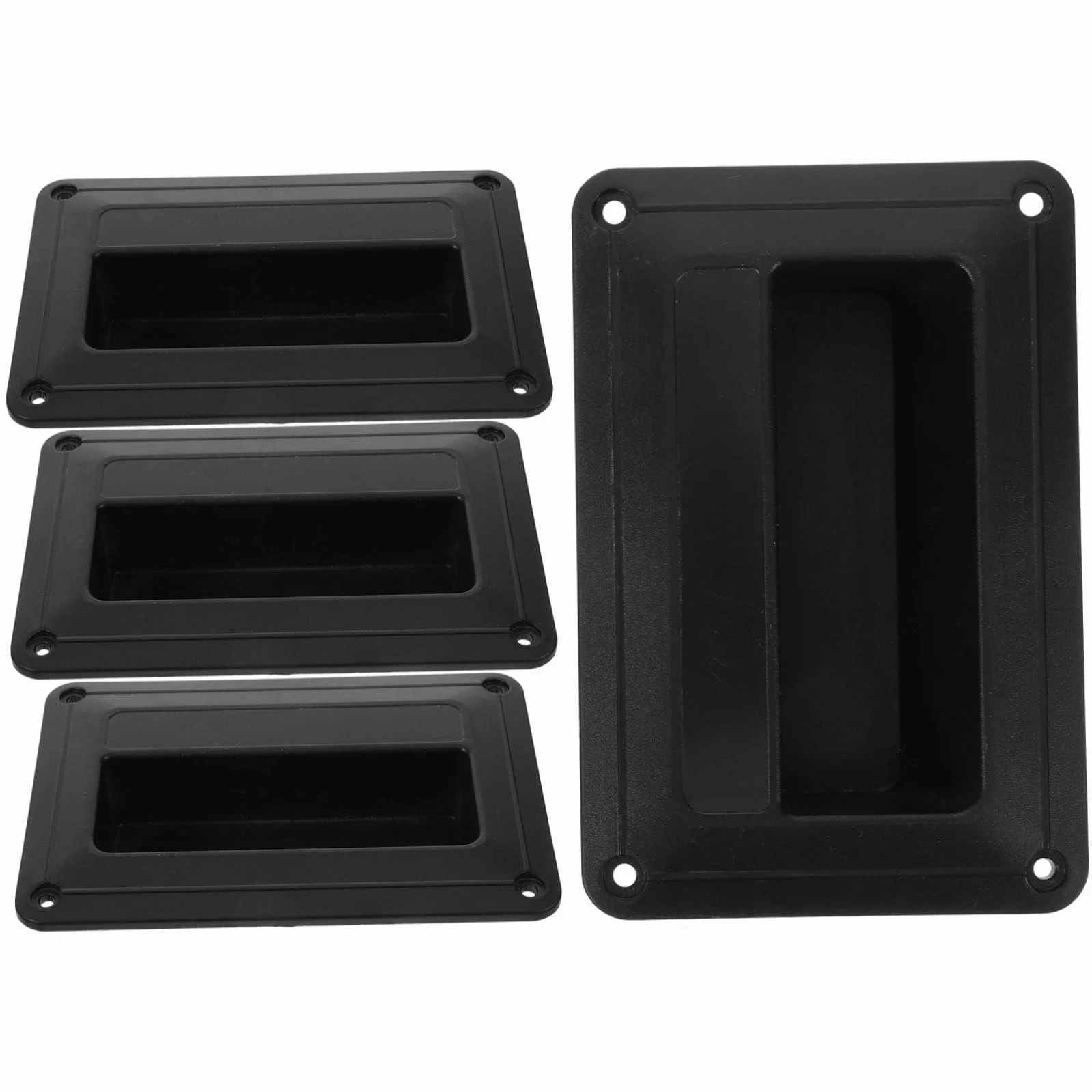 Homoyoyo Poignée Latérale de Haut-Parleur en Plastique pour Accessoires Audio, Petite Poignée Encastrée Pratique pour Enceintes, Lot de 4 Pièces pour Usage Scène ou Maison