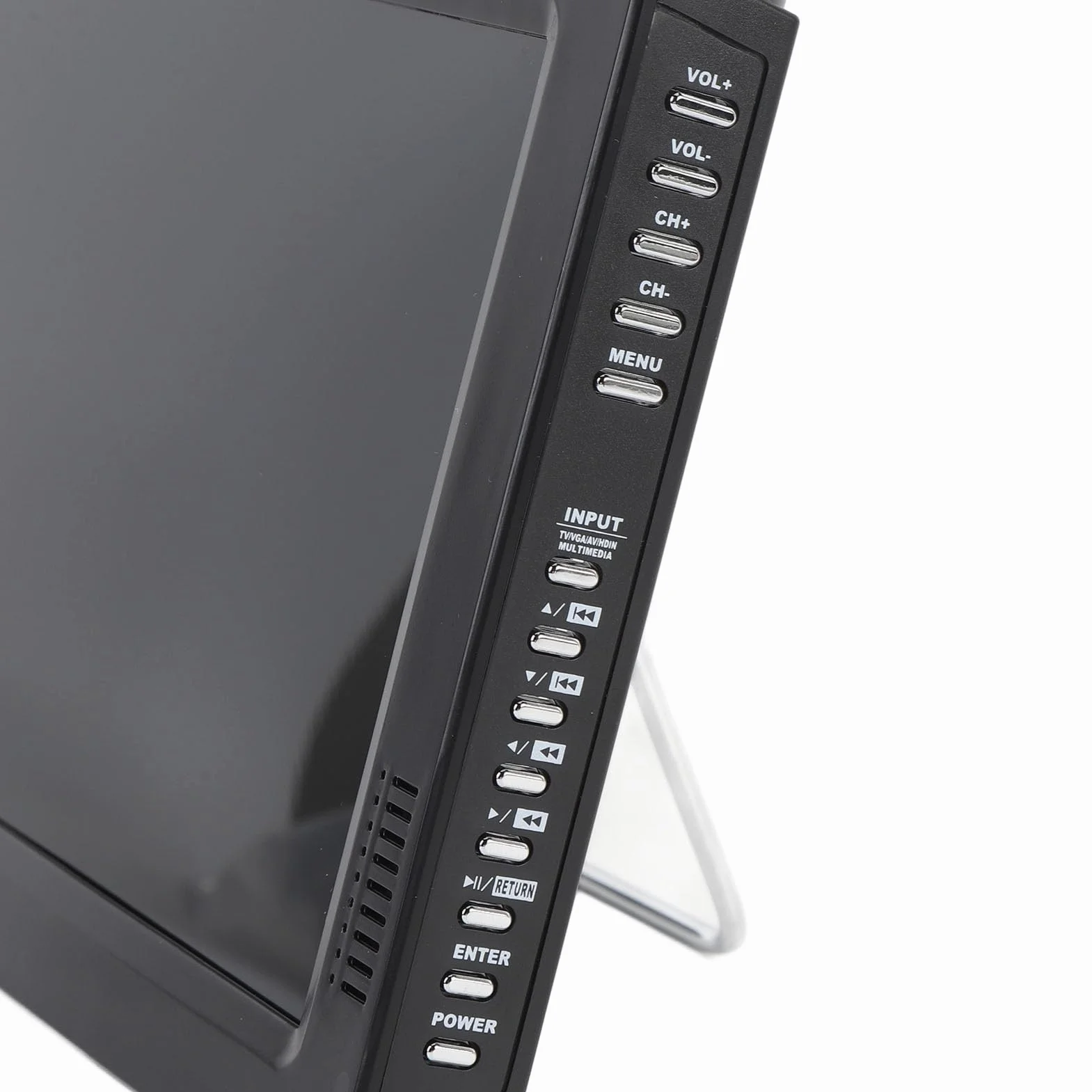 TV Numérique Portable de 10 Pouces, Petit Téléviseur avec Affichage LED HD, Tuner ATV/Numérique, Batterie 4000mAh et Prise en Charge de la Carte USB/SD pour Une Utilisation