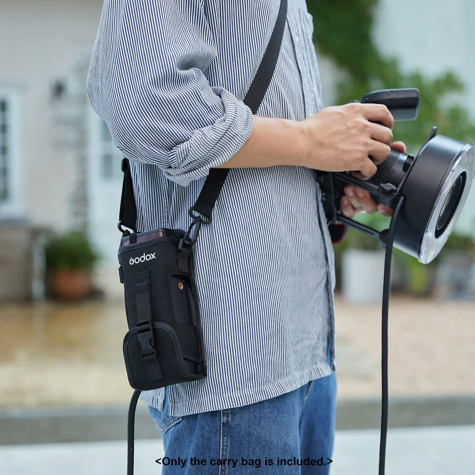 Godox CB-57 Sac de Transport Portable avec bandoulière réglable pour Flash Godox AD200/ AD200Pro