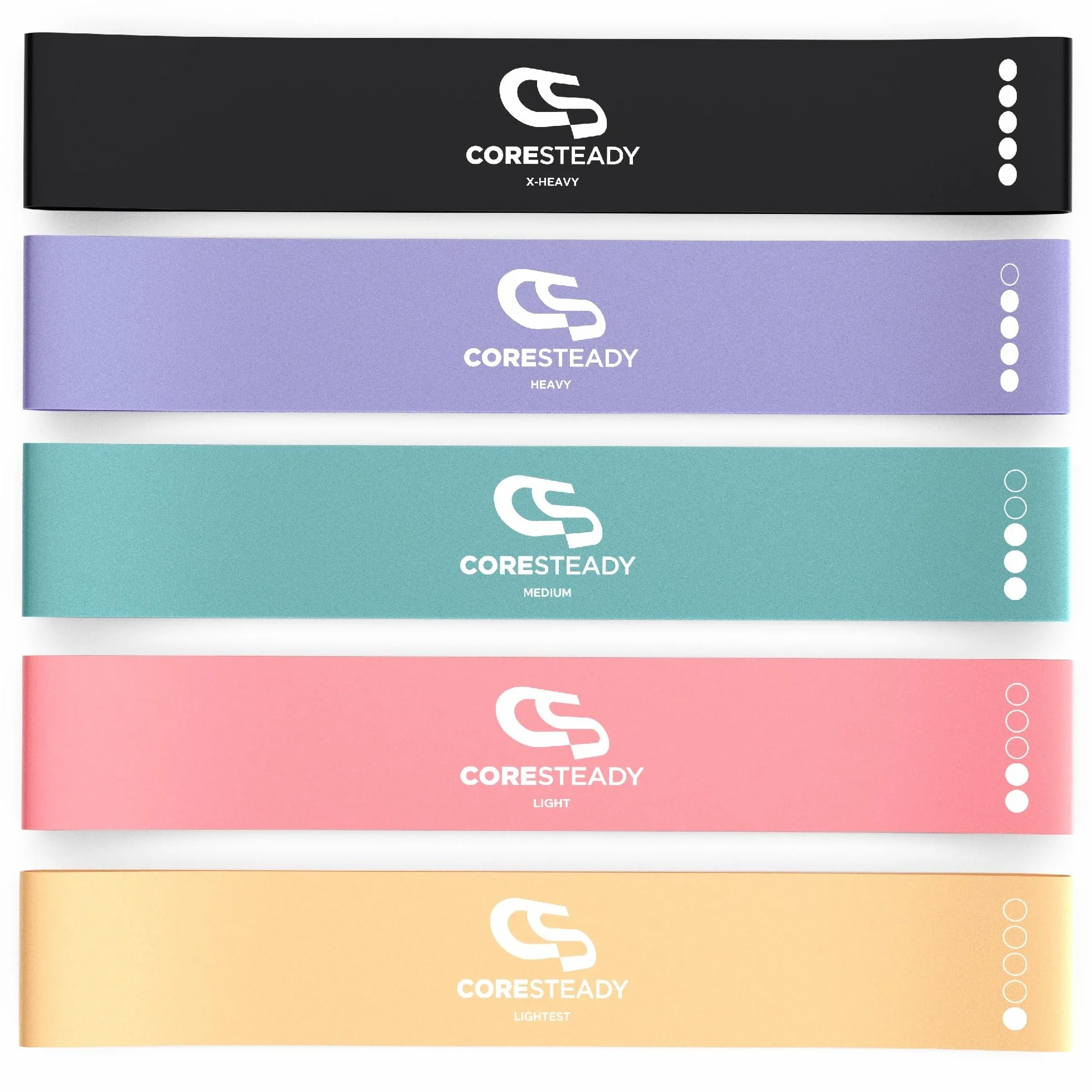 Coresteady Bande Élastique Fitness - Bandes de Résistance pour Musculation et Rééducation