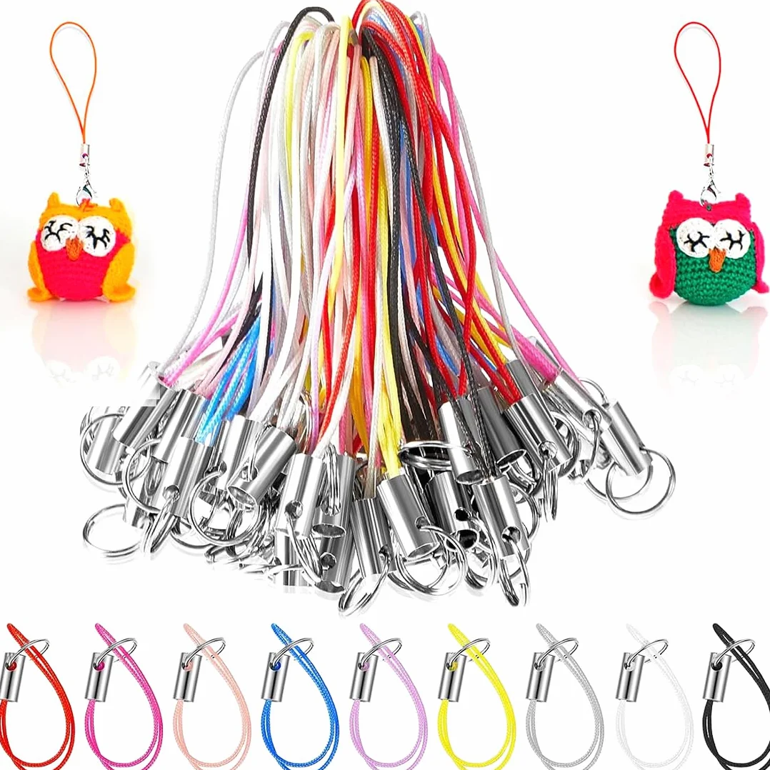 Lanière pour téléphone portable 50 couleurs mixtes Porte-clés Poignet