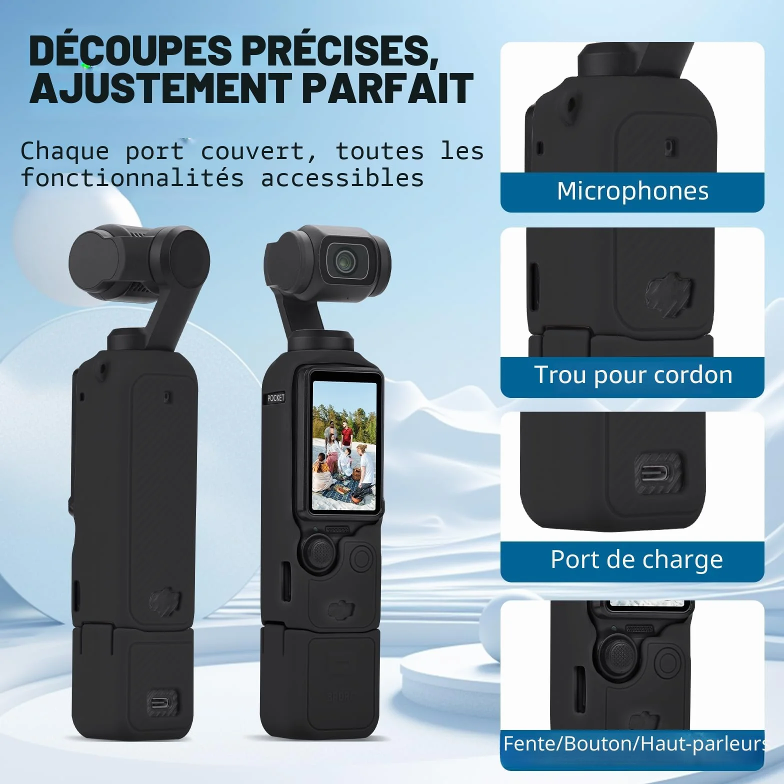BRDRC Pocket 3 Creator Combo Coque en silicone