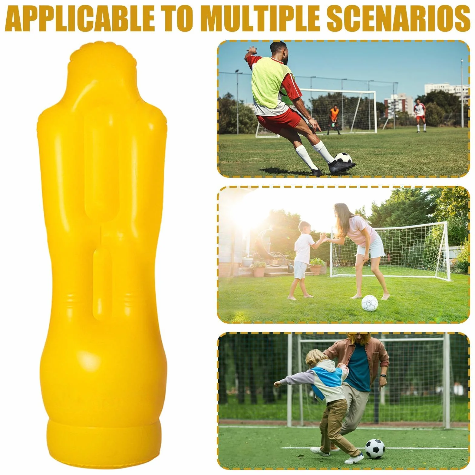 Mannequin de Football Gonflable Multifonction pour Adultes