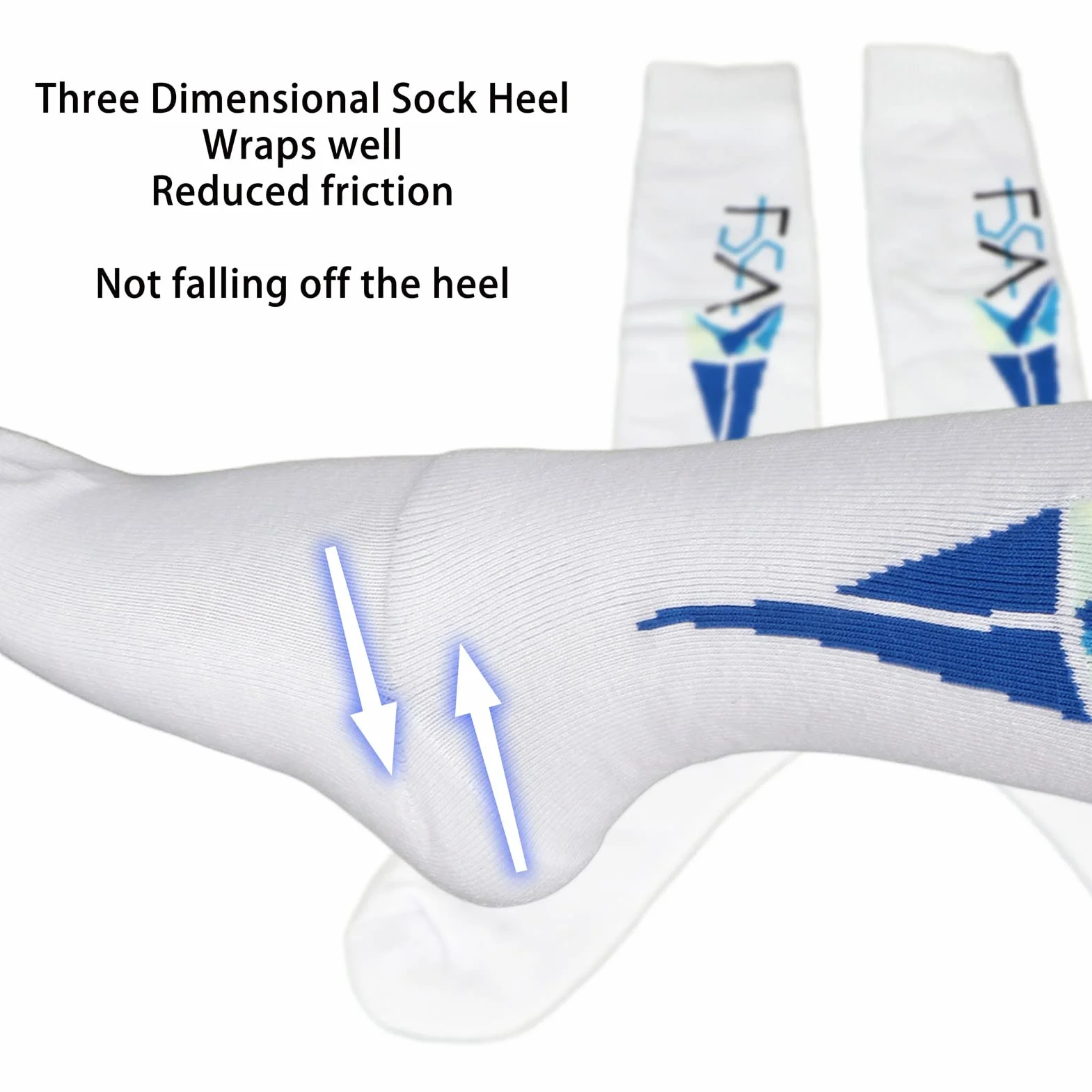 Sonew Chaussettes d'escrime Respirantes Absorbant la Transpiration en Coton peigné pour Hommes et Femmes