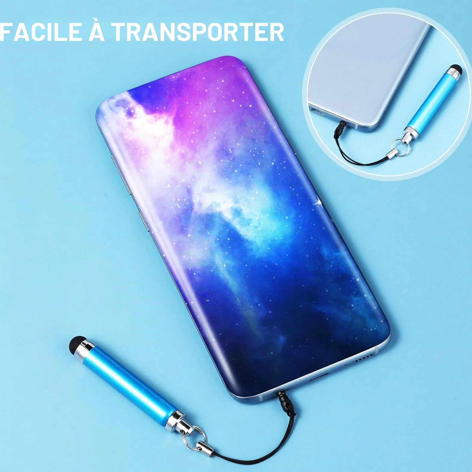Lot de 10 mini stylets de haute précision pour écrans tactiles pour tous les smartphones, téléphones portables, tablettes et appareils à écran tactile universels