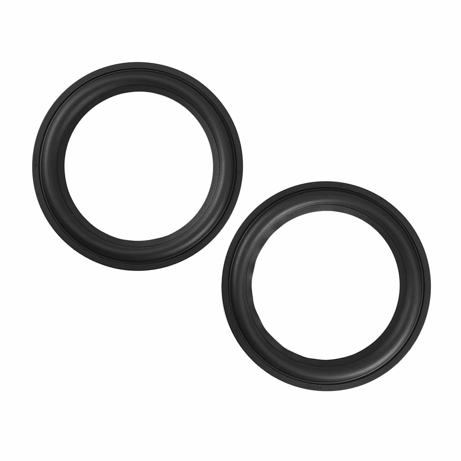 Demeras 2 pièces 8 Pouces Haut Parleur en Caoutchouc Surround Mousse Bord ent Anneaux pièces de Rechange pour Haut Parleur pièces de réparation