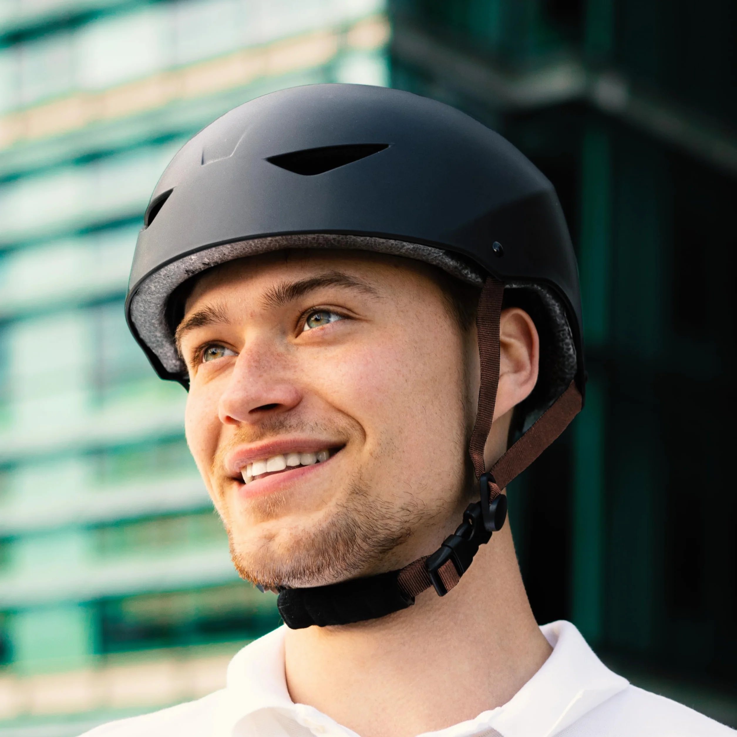 Casque Bol Certifié EPI CASR Classic pour Skate Vélo Trottinette Électrique - Clip de Serrage Ajustable Sangles Nylon