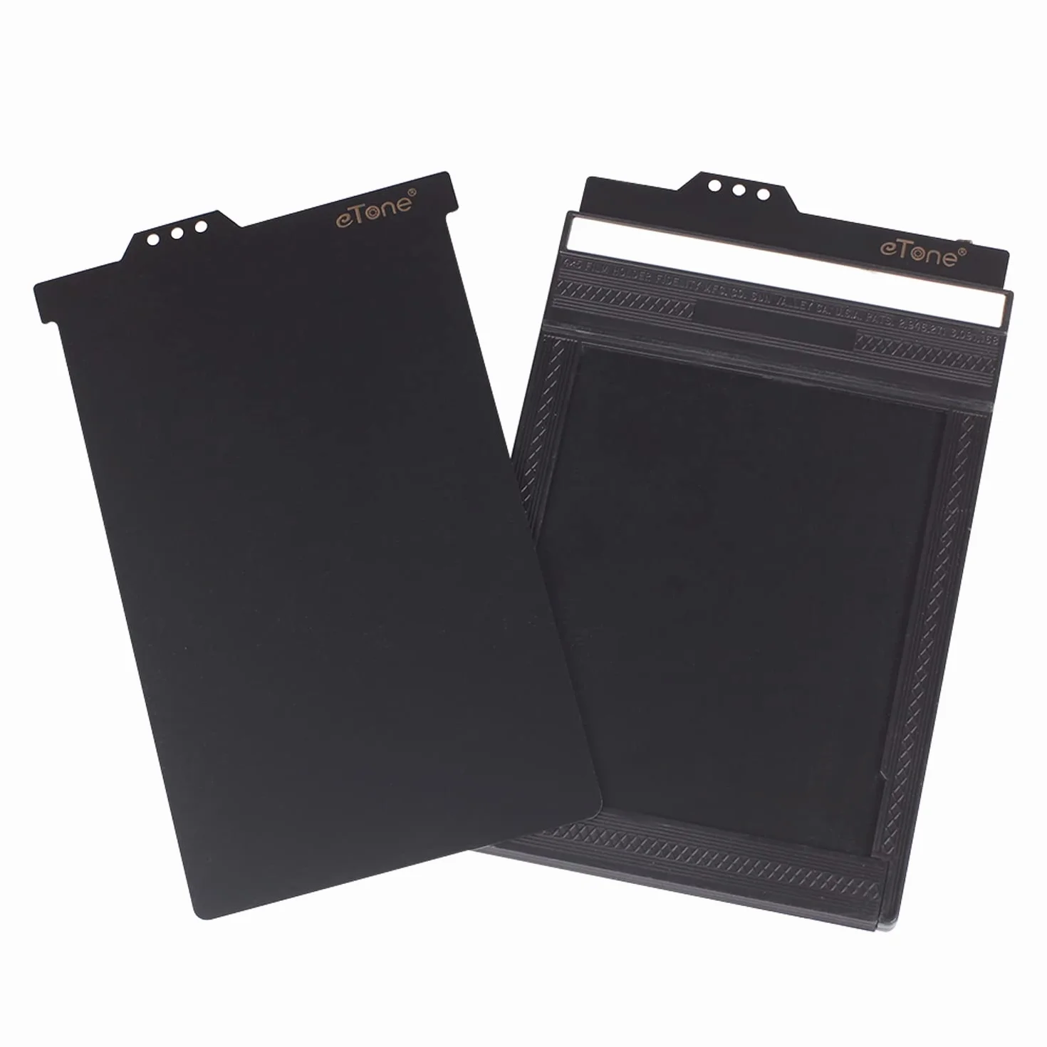 eTone 4 pièces de Remplacement Feuille Film Coupe Film Supports Sombres Diapositives pour Appareil Photo Grand Format 4x5