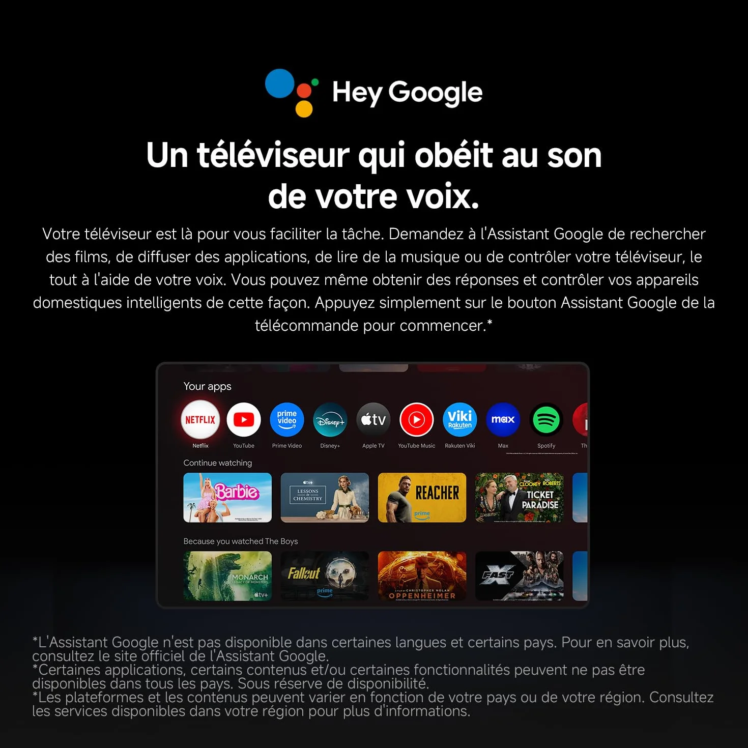 XIAOMI TV A Pro 50 127 cm 50 Pouces 4K UHD QLED Smart TV Google TV HDR10 Game Boost 120Hz MEMC 2Go+8Go