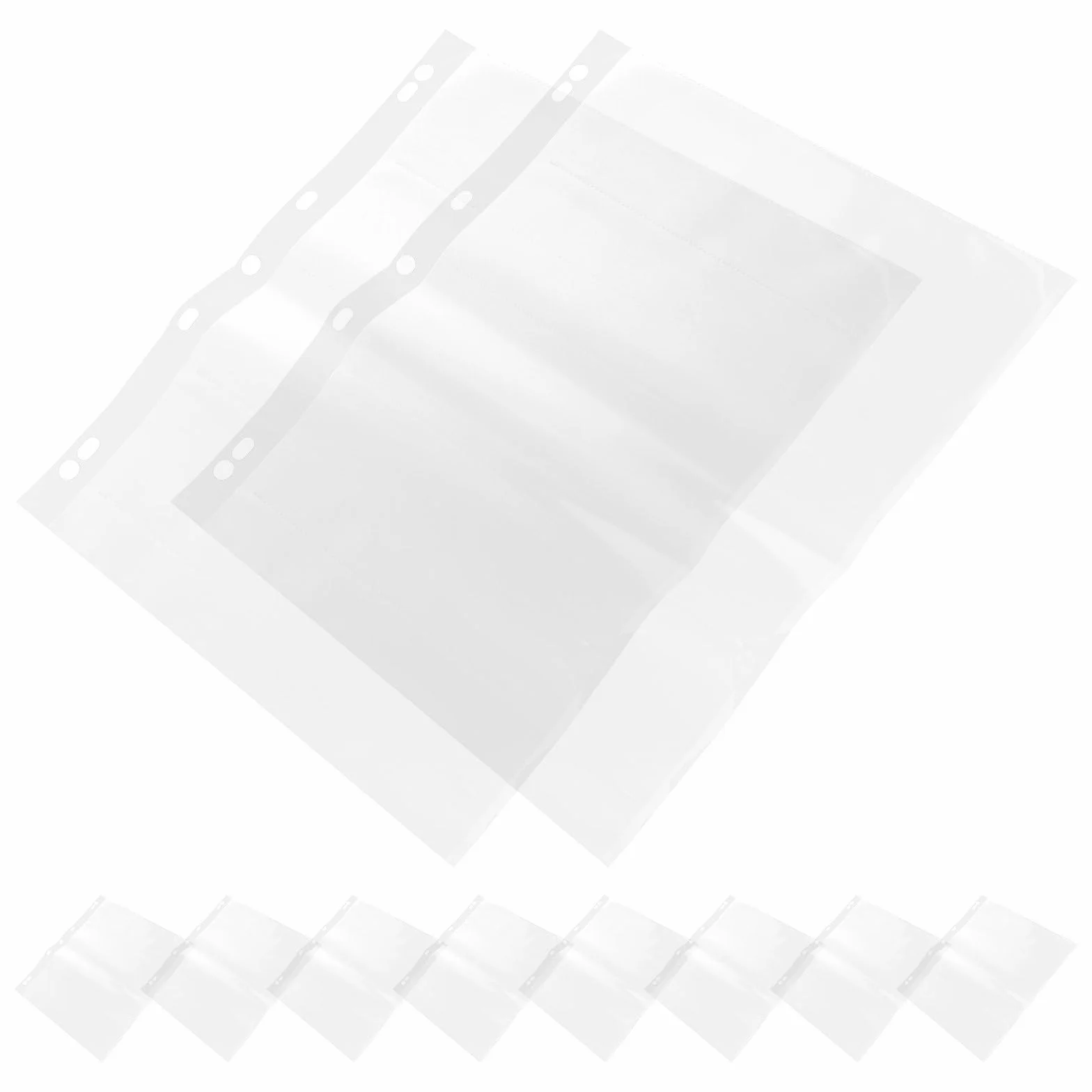 BESPORTBLE 10 Pochettes Étanches pour Négatifs de Film Format 120 avec 120 Trous Protections en Polyéthylène Résistantes à la Poussière Compatibles Classeurs pour Organisation Photos et