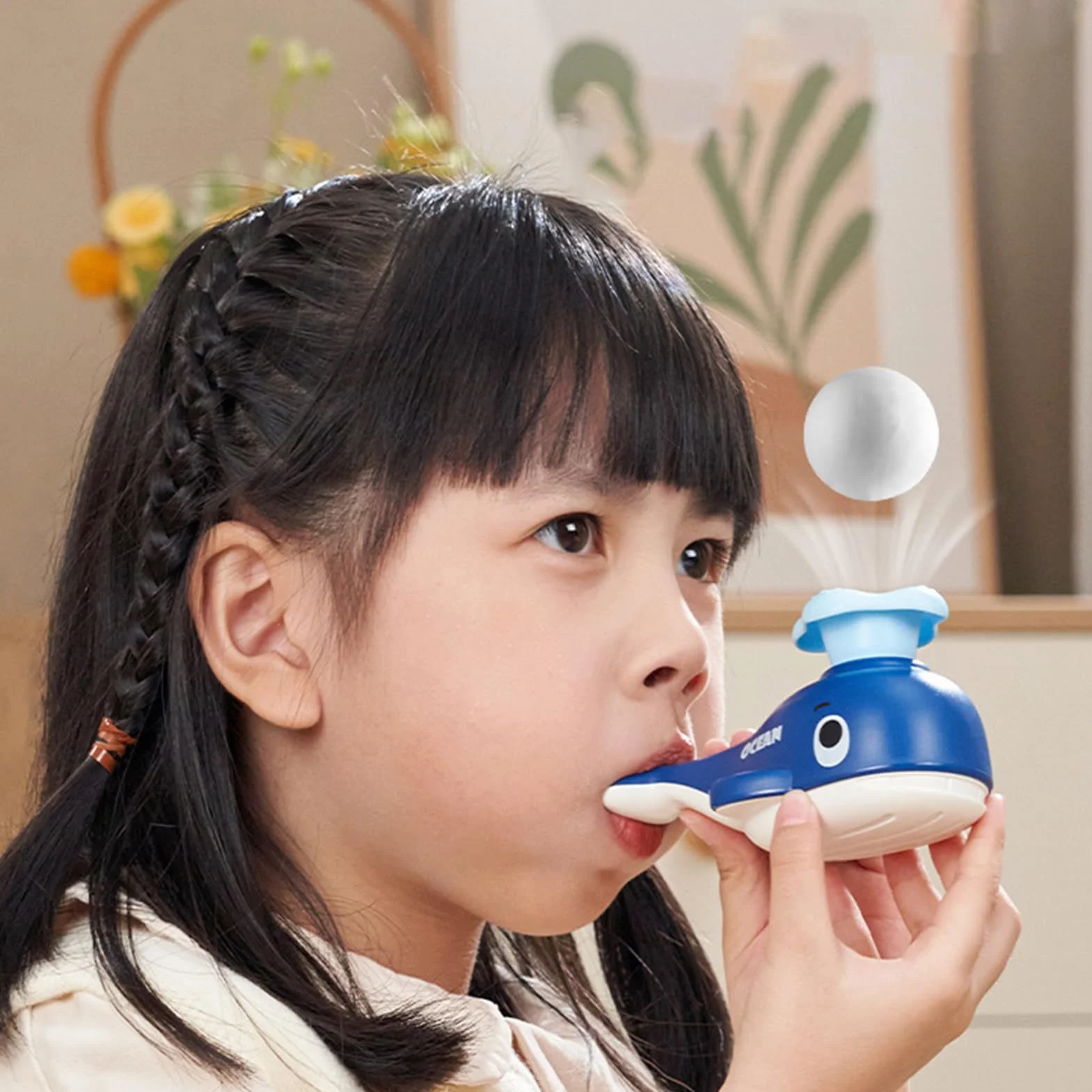 Jouet qui souffle la balle - Trompette de jeu avec ballon float pour compétences motricité fines