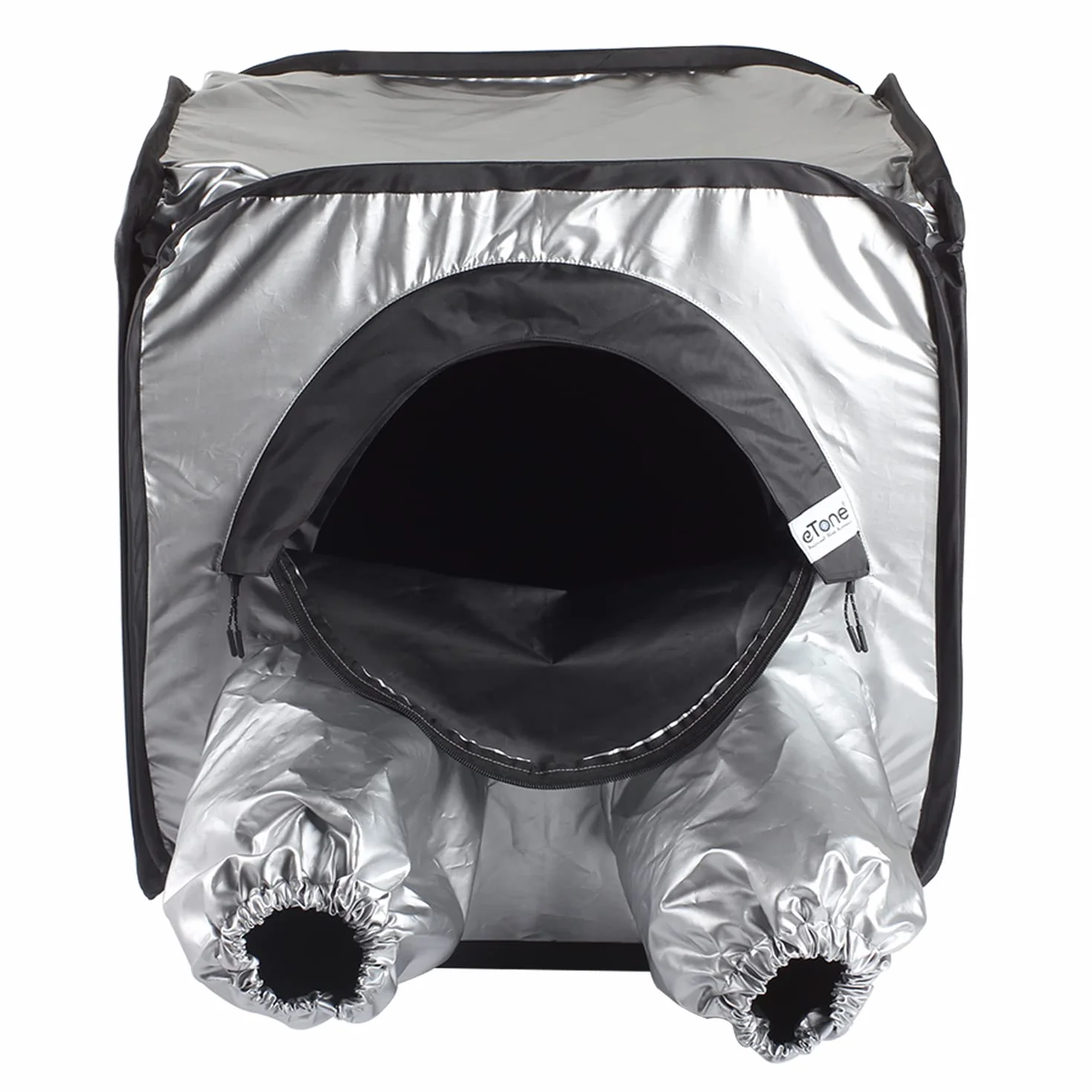 eTone Sac de Tente de Chargement de Film à Changement de Film de Chambre Noire pour 4x5 5x7 développement négatif de caméra (S Tent) Noir et Argent 50x50x50cm