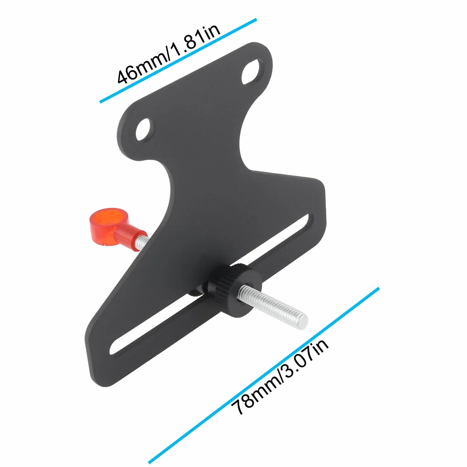 ECSiNG Viseur d'arc Anti-Flexion Métal Aiguille Unique Forme T Accessoire Tir à l'arc Noir