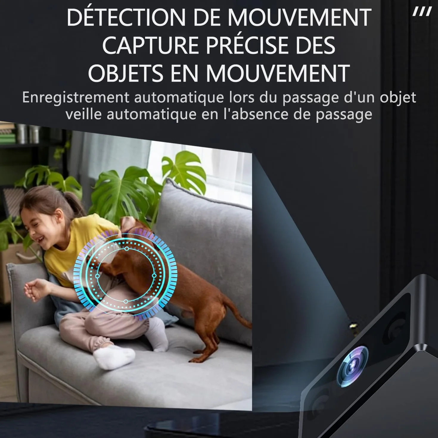 Mini caméra Espion HD 1080P caméra cachée surveillance intérieur extérieur sans WiFi