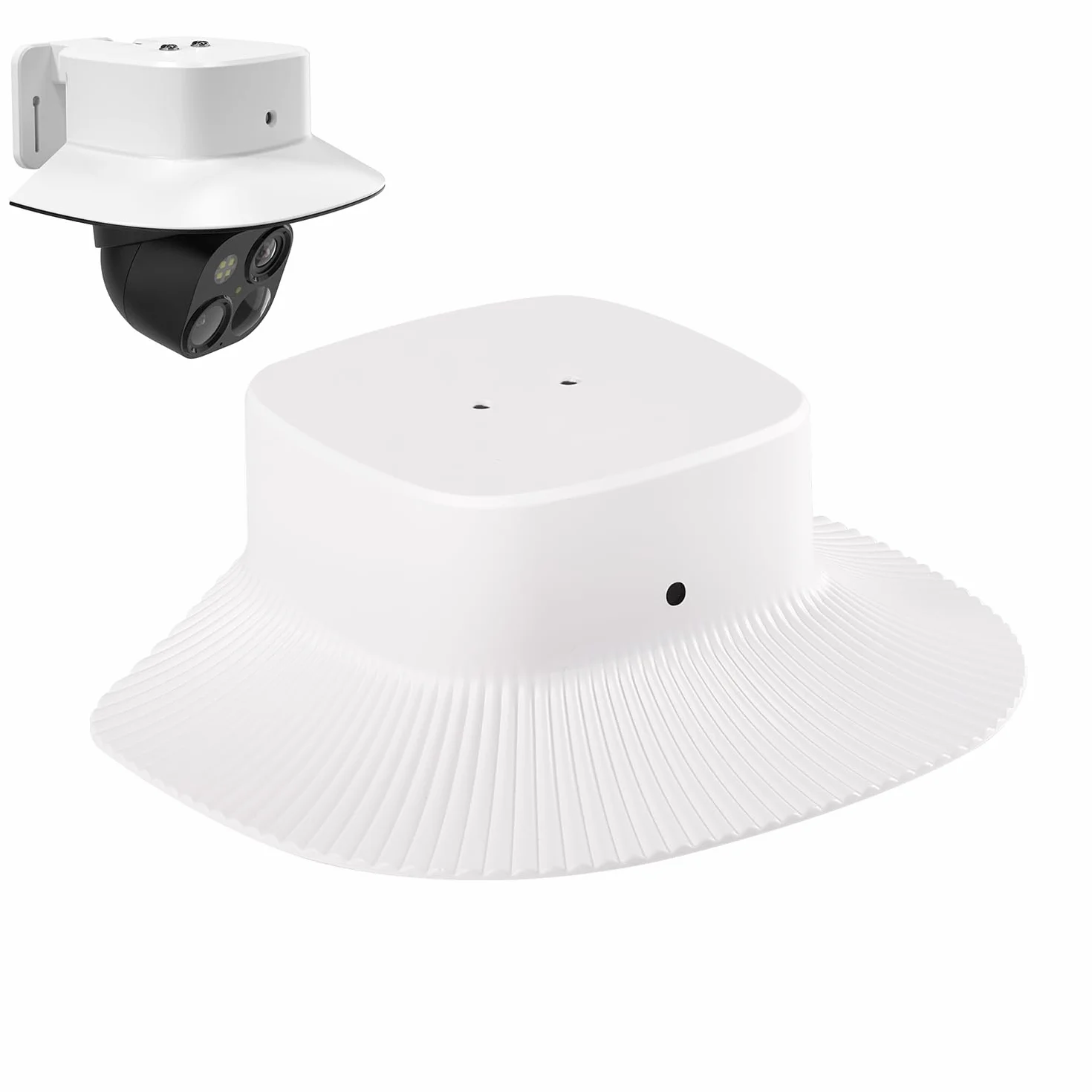 Lonnky Housse de protection contre la pluie pour appareil photo eufy SoloCam S340 - Résistante aux intempéries - Protection solaire pour caméra extérieure - Protège contre la pluie, les rayons UV et