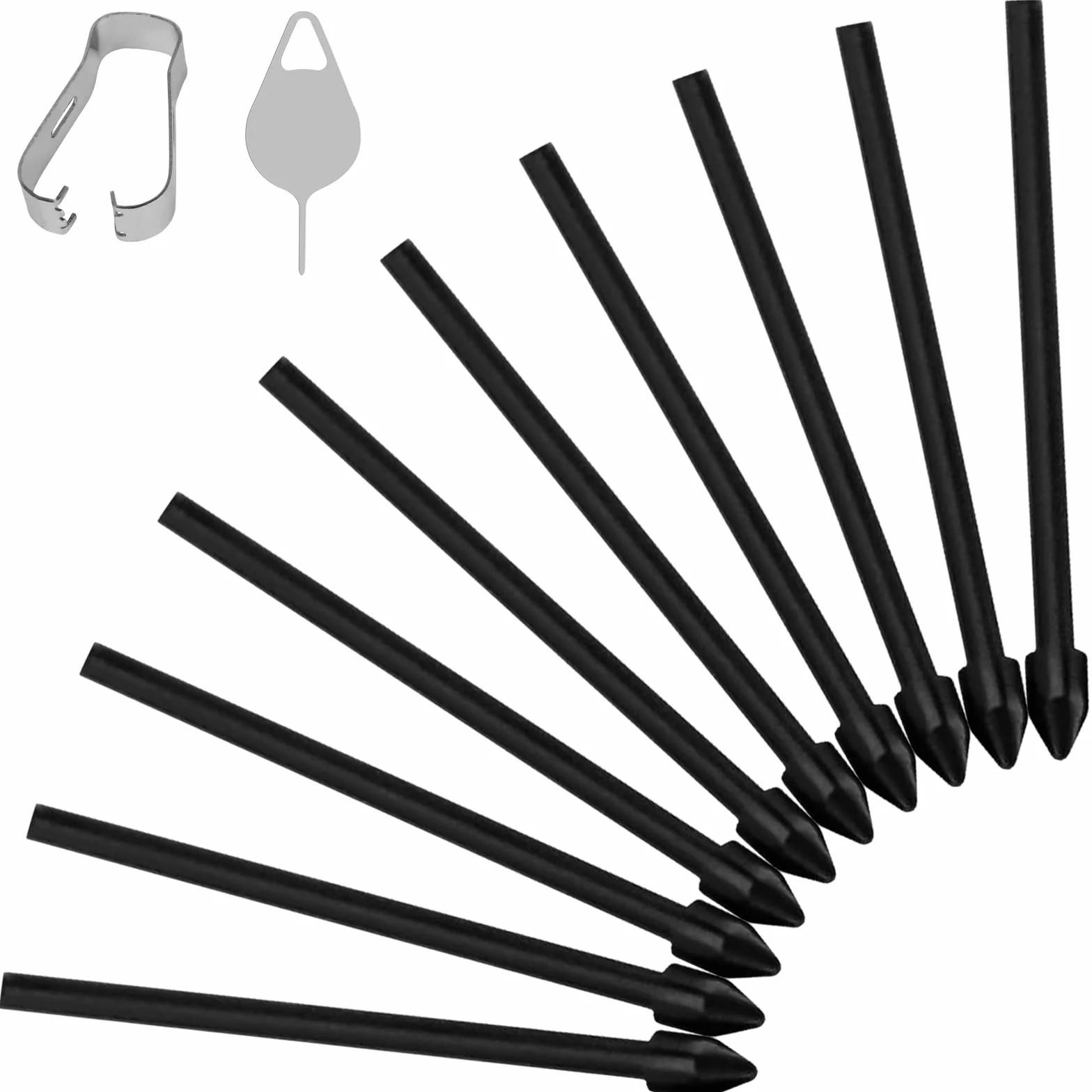 Flintronic Pointes de Stylet Tactile de Remplacement, Pointes de Remplacement avec Outil pour Samsung Galaxy S6/S6lite/S7/S7+/S7FE/S8/S8+/S8Ultra/S21Ultra/S22Ultra/S23Ultra/Note10/Note20, 10Pièces