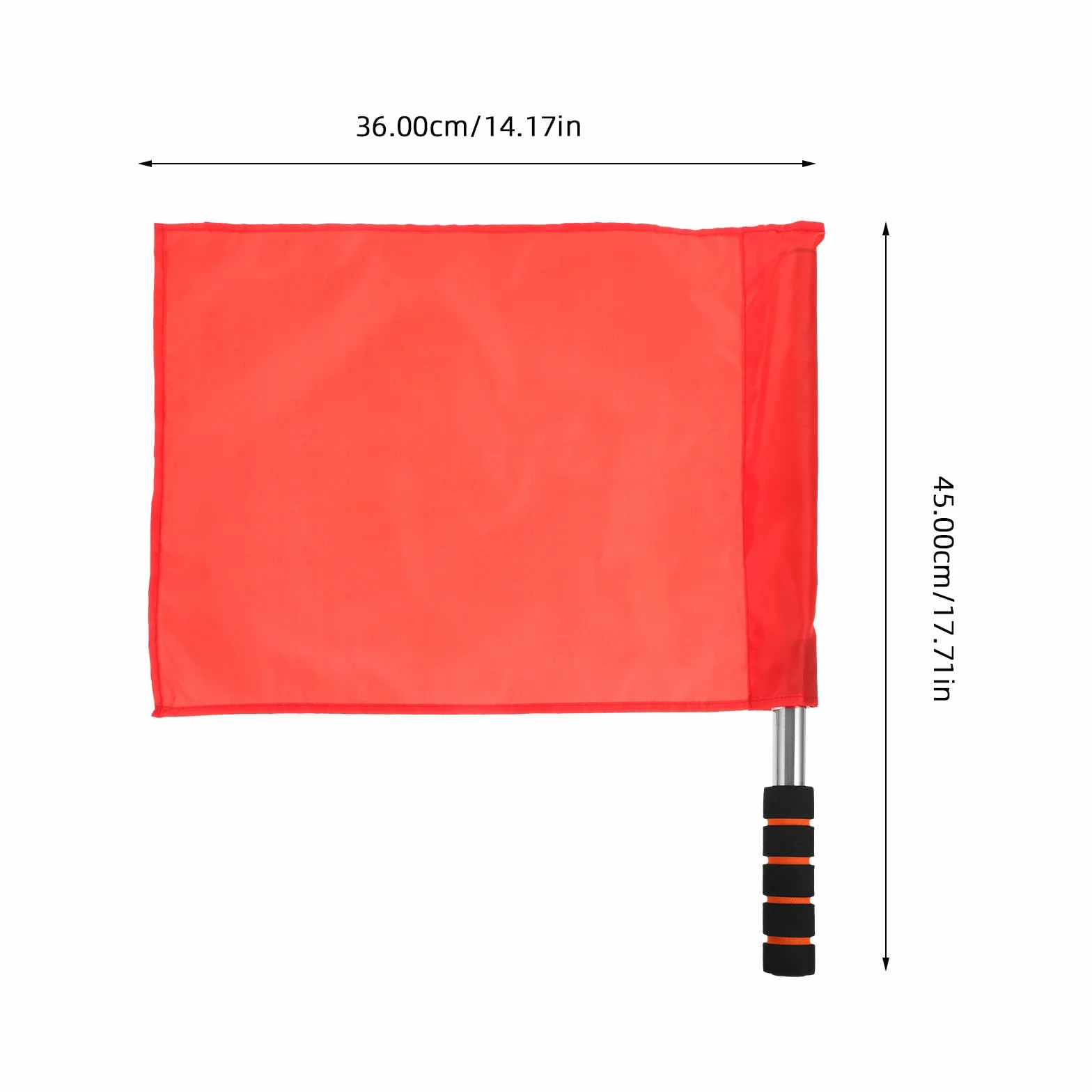 Drapeaux d'Arbitre Poignée En Mousse Drapeau de Corner Formation de Football, Rugby, Hockey, Soccer pour Arbitres (Rouge)