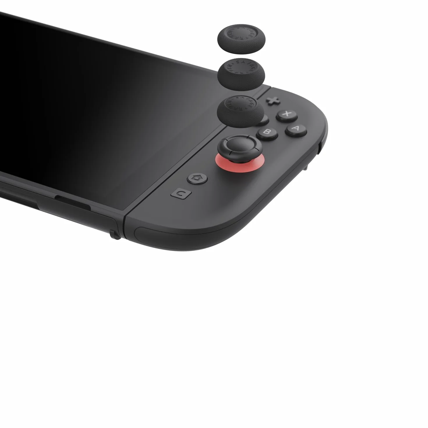 Skull & Co. Skin, CQC Thumb Grip Set Joystick Cap Analog Stick Cap pour Nintendo Switch 2 Joy-Con Controller - Noir, 3 Paires (6pcs)