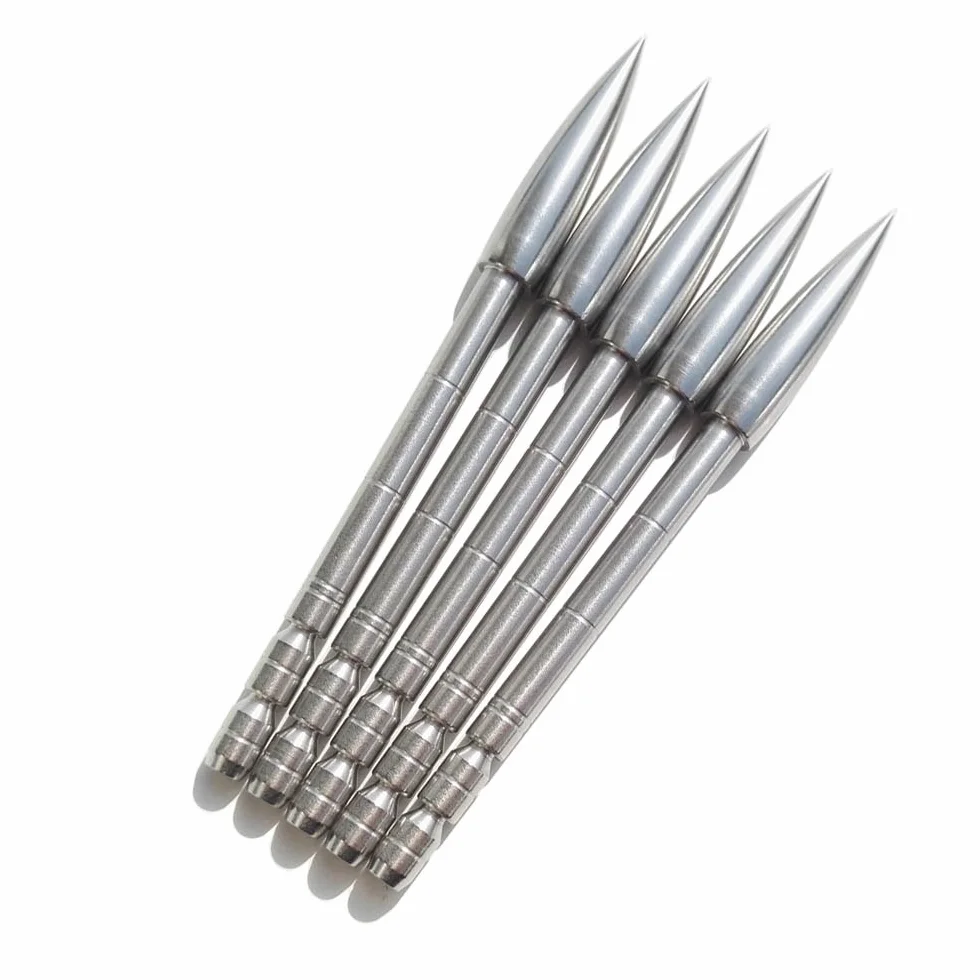 Pointe de flèche Tir à l'arc Broadhead Acier Inoxydable 12pcs ID 4.2mm