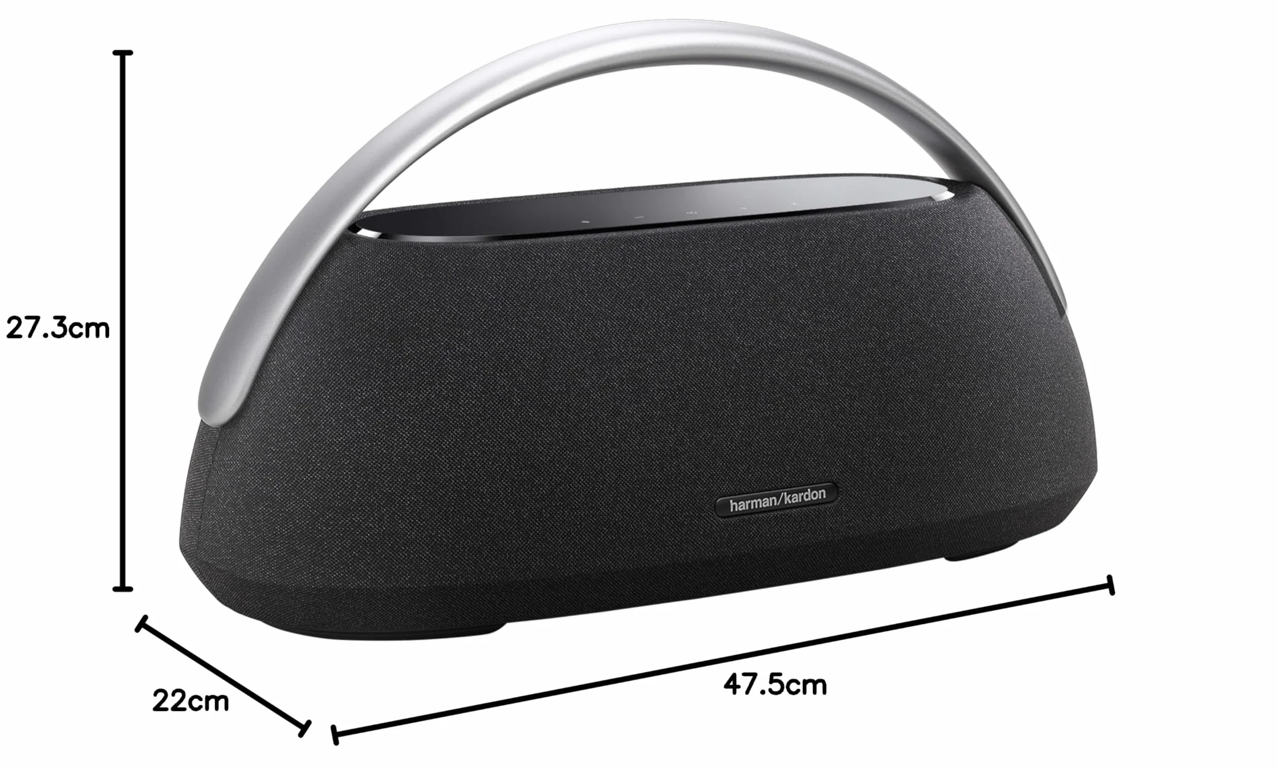 Harman Kardon Go + Play 3, Enceinte portable Bluetooth sans fil, Noir, Prise européenne