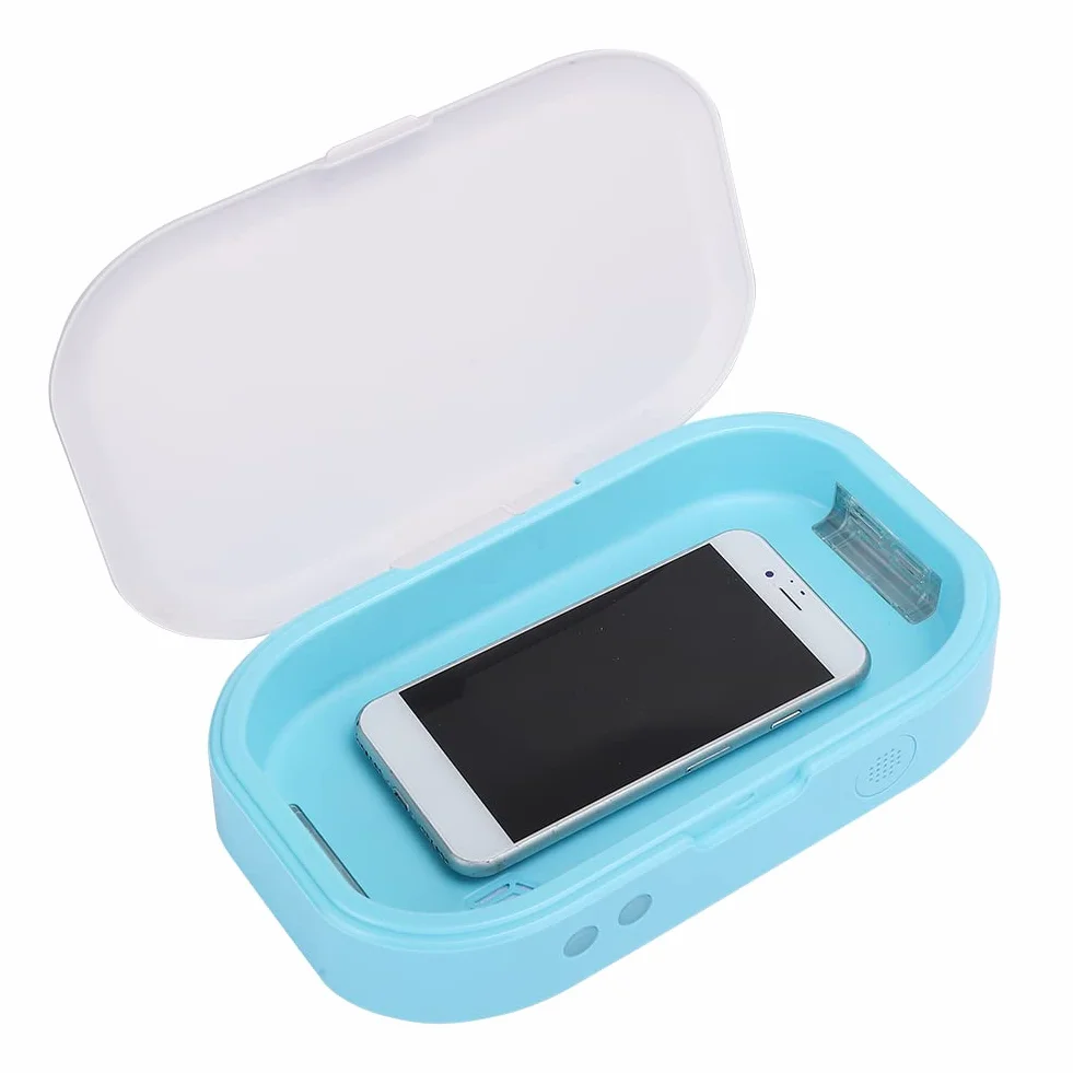 Boîte Ultraviolette, Outil de Nettoyage de Téléphone Portable, Boîte de Nettoyage Durable et Durable, Brosse à Dents pour Téléphones Mobiles