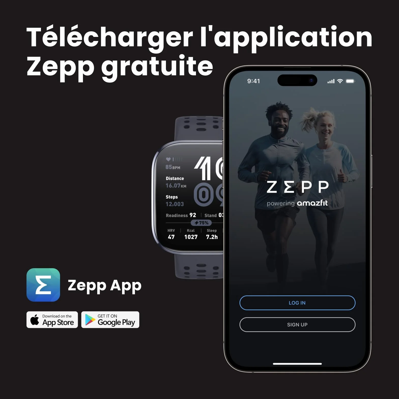 Amazfit Bip 6 Smartwatch 46mm, Batterie 14 Jours, AMOLED 1,97", GPS avec Cartes, IA, Appels Bluetooth, Suivi Santé et Sommeil, 140+ Modes Sportifs, Étanchéité 5ATM, Noir