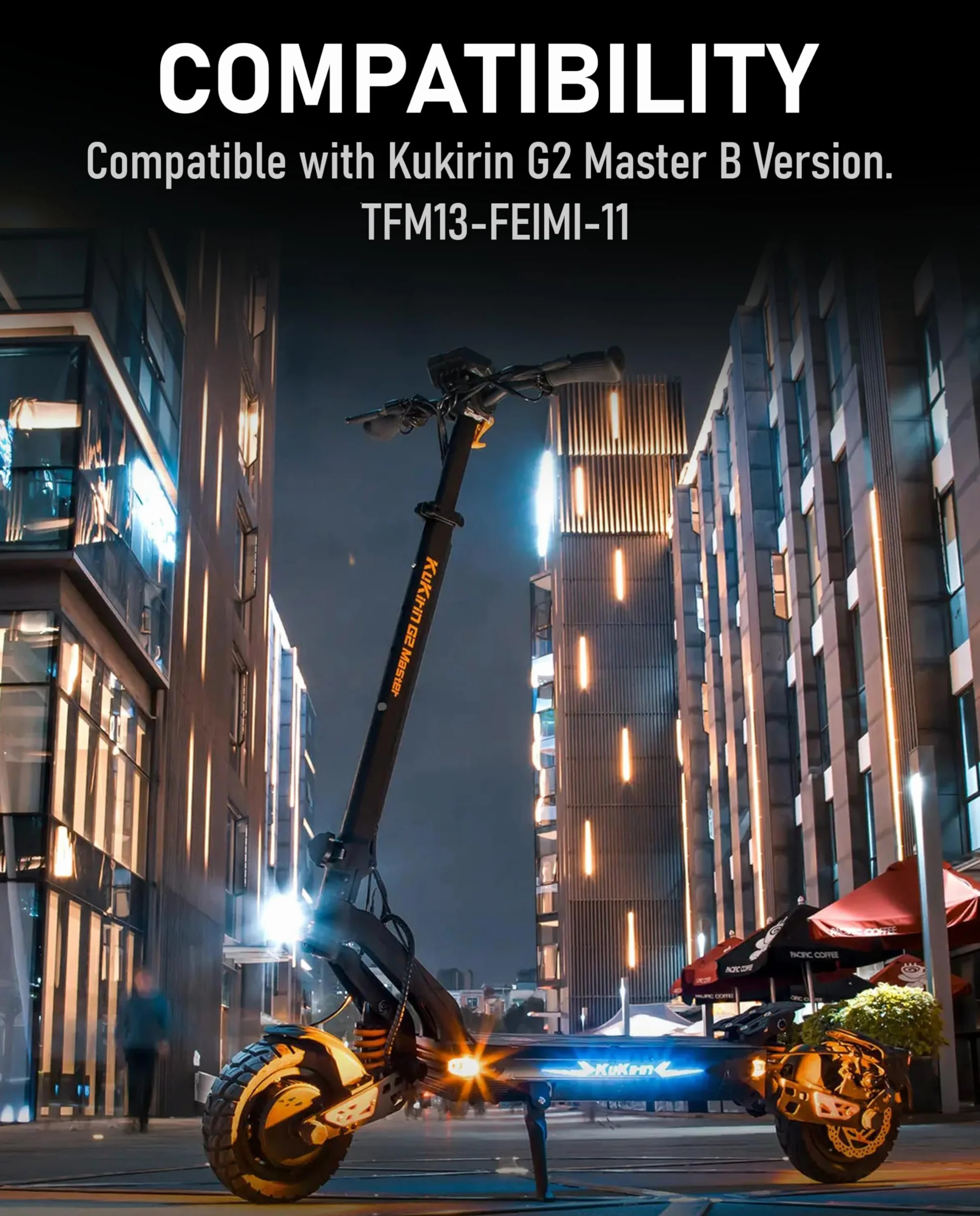 Tableau de Bord Écran LCD 7 Broches Compatible Kukirin G2 Master Kickscooter Compteur de Vitesse