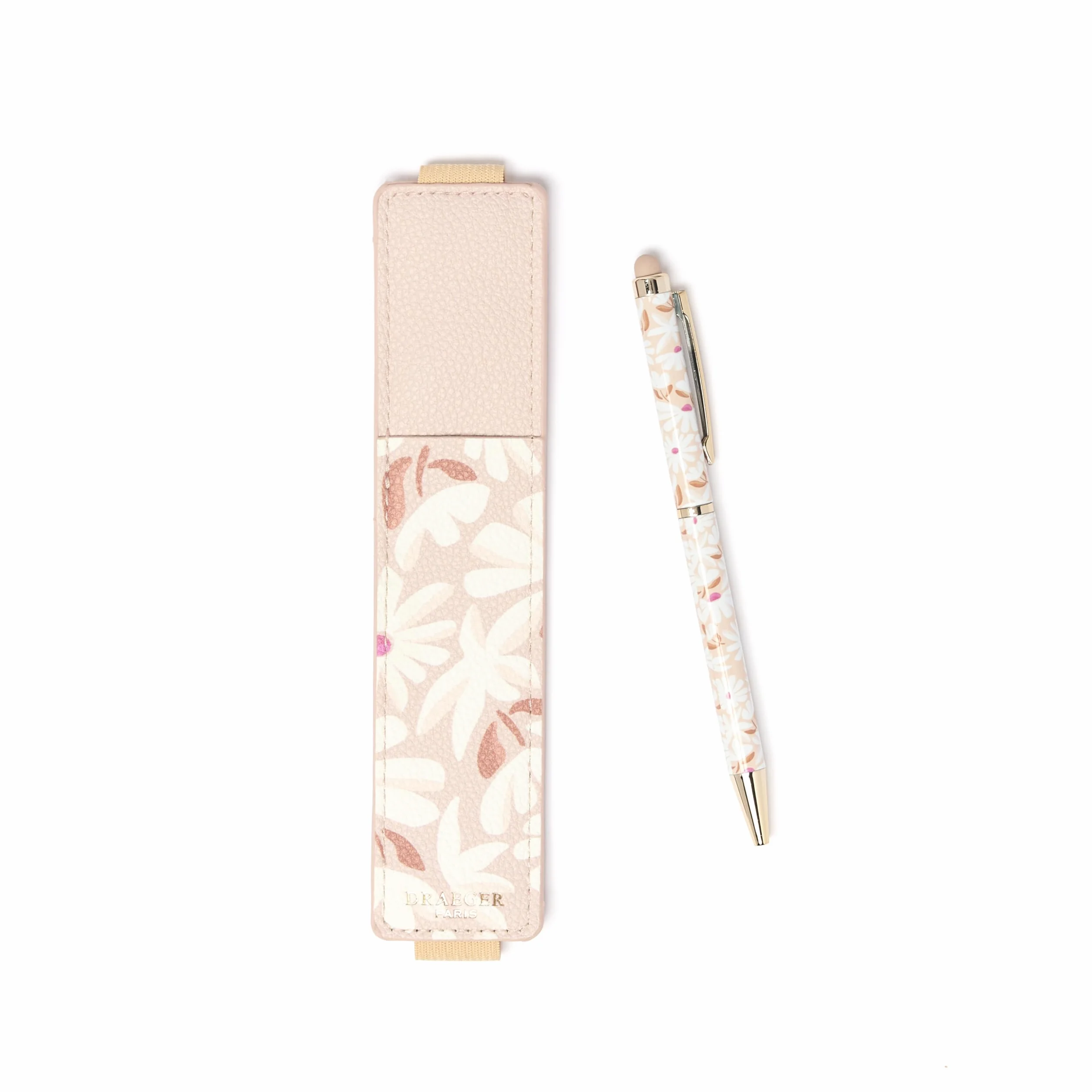 DRAEGER Paris 1886 Coffret Stylo Tactile & Étui – Stylo à Embout Tactile pour écrans + étui pour 2 stylos en matière recyclée