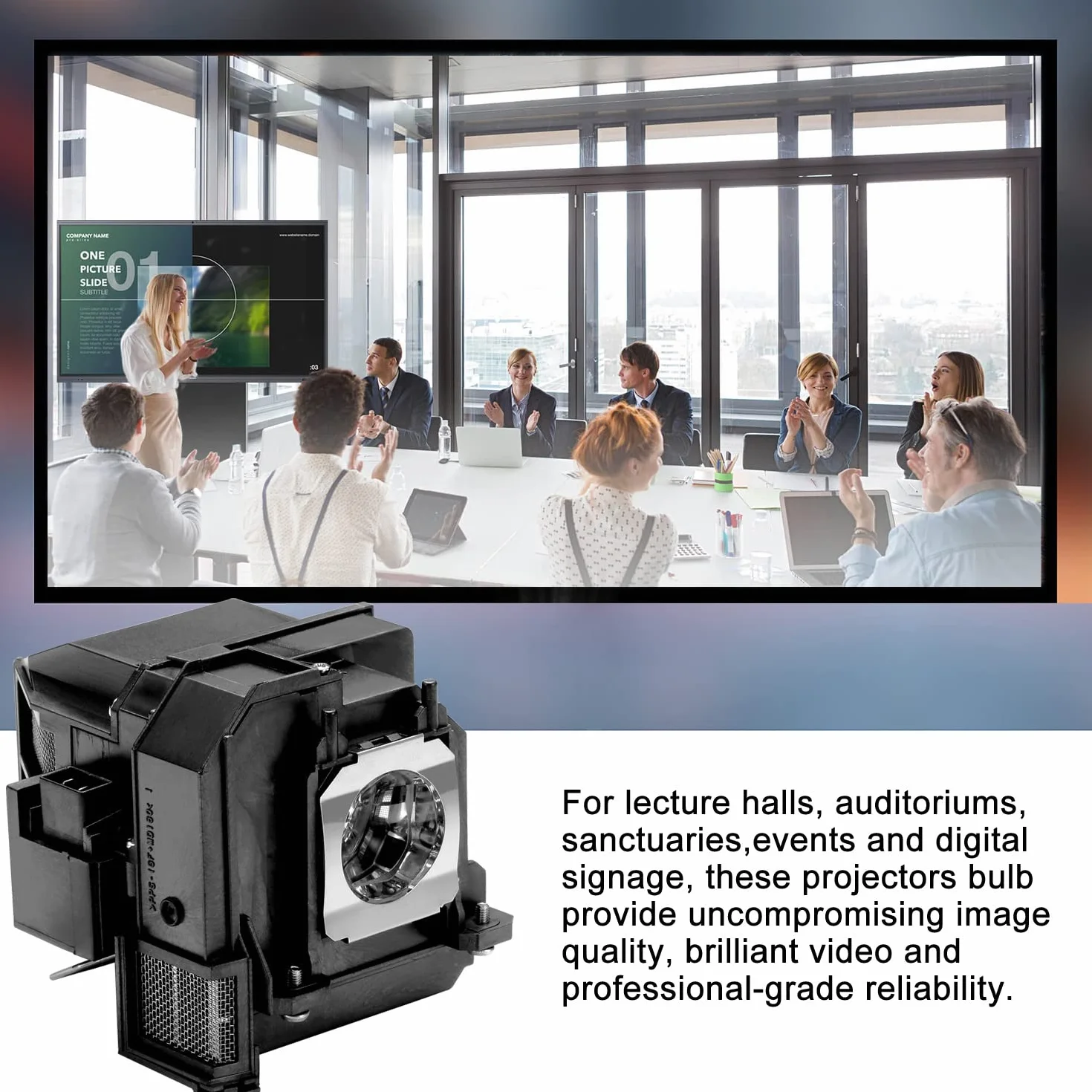 Lampe de Vidéoprojecteur Epson ELPLP80 ELPLP79 ELPLP90 EB-580 EB-585W