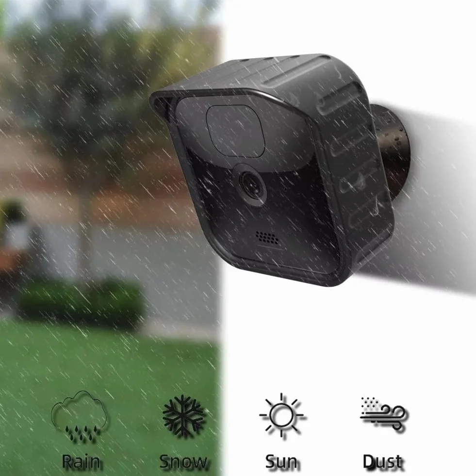 Housse de protection en silicone pour appareil photo Blink Outdoor XT2, coque de protection solaire imperméable, protection contre les intempéries pour la sécurité à domicile (noir)