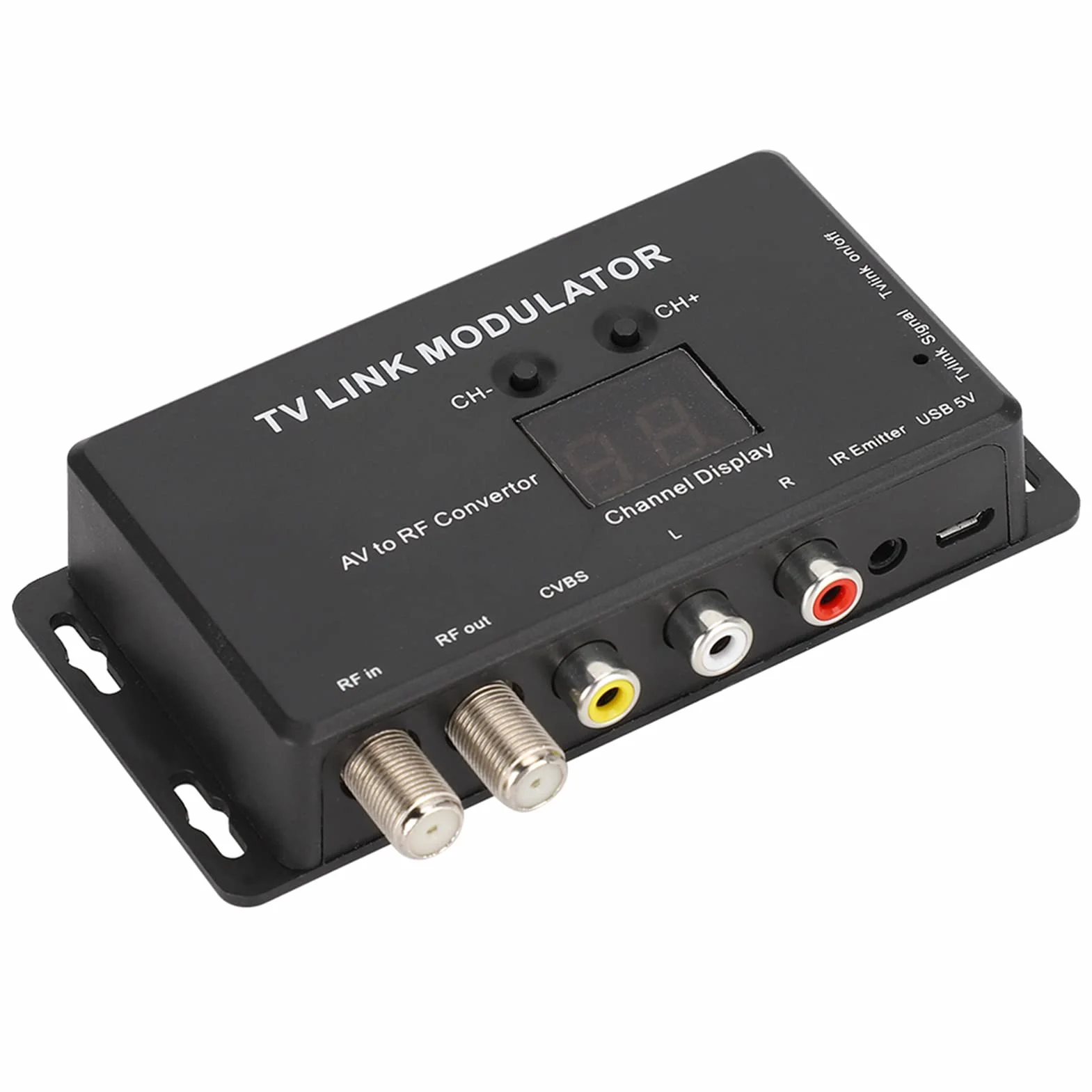 Modulateur IR TM70 Convertisseur AV vers RF Adaptateur UHF avec Affichage de Canal