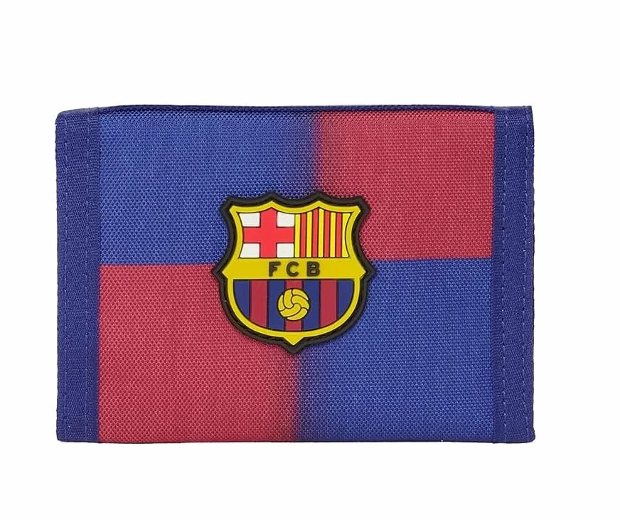 safta Portefeuille F.C. Barcelone 1ère équipe 25/26 12,5 x 9,5 cm Bleu/Grenat