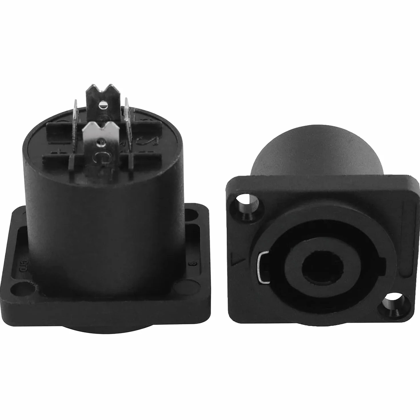 Greluma 6 pcs connecteurs femelles audio à 4 broches à verrouillage par rotation, compatibles avec les prises Speakon NL4MP, NL4MPR, NL4FC, NL4FX et NLT4X.
