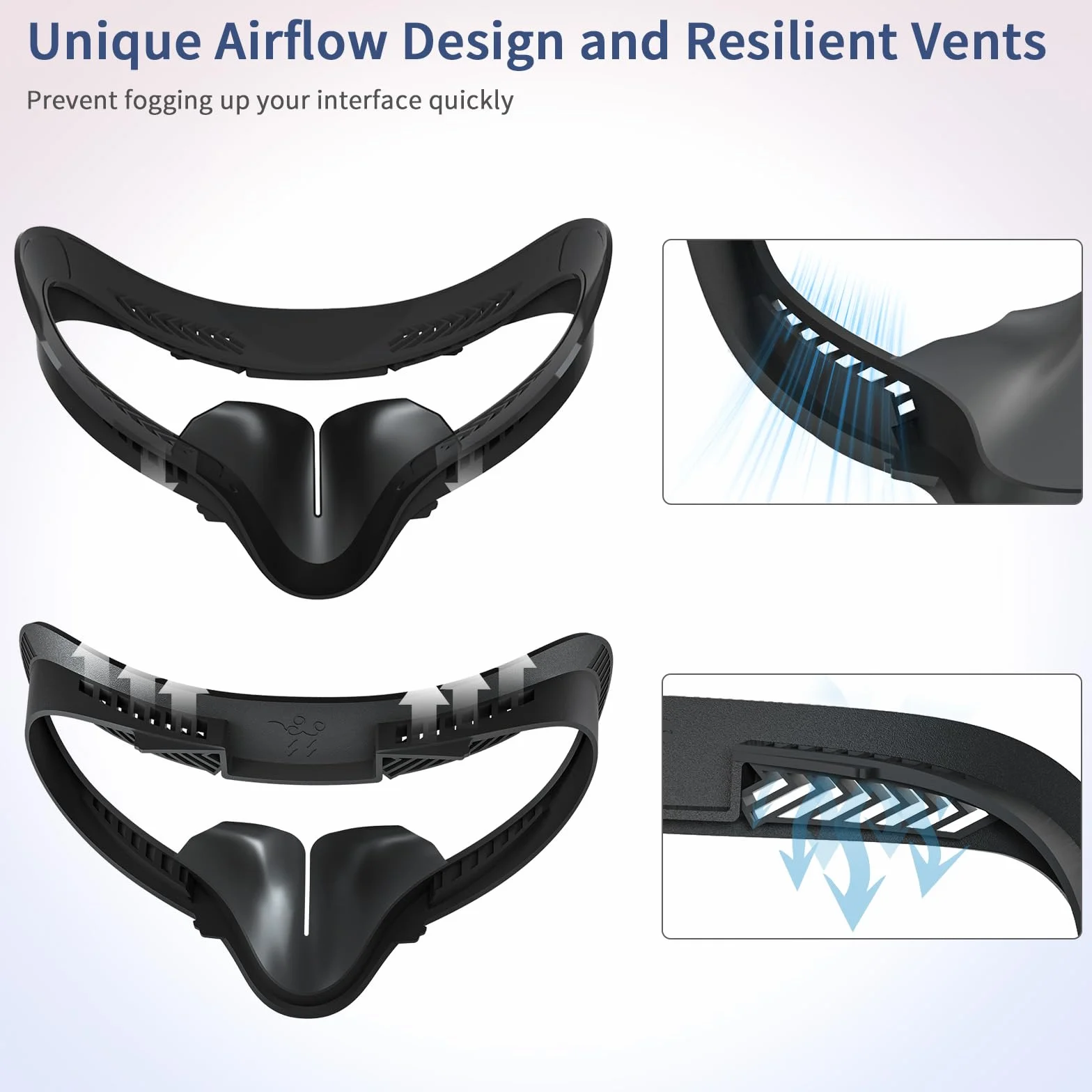 Coussin facial VR Oculus Quest 2 interface couverture rechange Meta Quest 2 cuir trous respirants