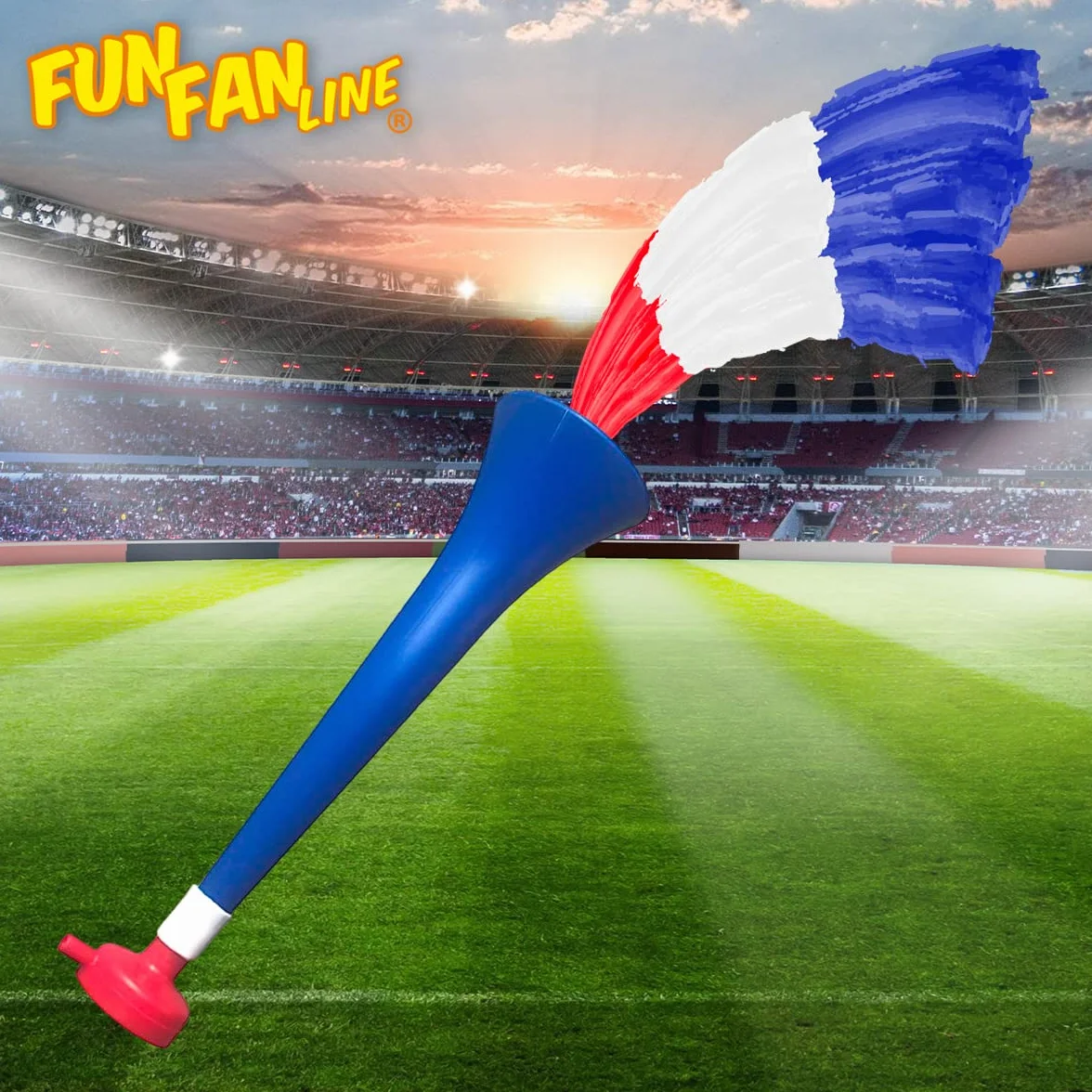 Pack x3 Trompettes Vuvuzela en Plastique pour le Football, Klaxon à air Fort pour Célébrations Sportives