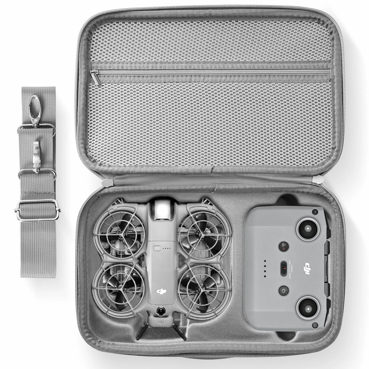 Étui Case pour DJI Neo 2 Sac, Sac Bag Sacoche de Transport Boîte de Voyage Étui de Protection Sac de Rangement Accessoires pour DJI Neo 2, Protection Anti Chute Anti Rayures avec Bandoulière, Valise